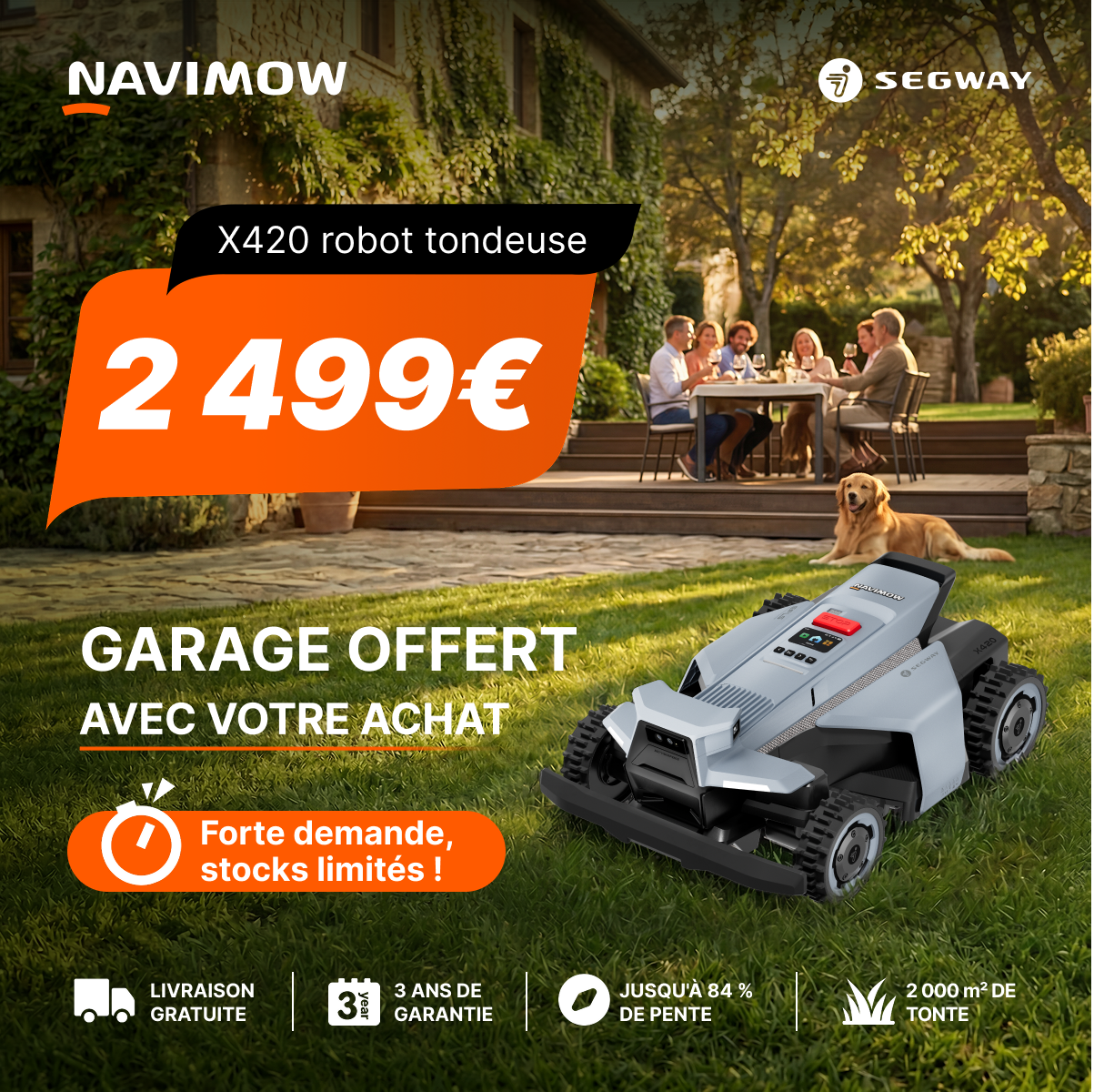 Segway Navimow FR Facebook ad