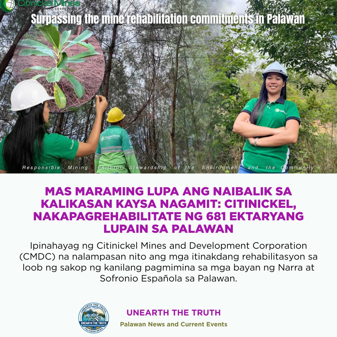 Unearth The Truth Facebook ad: MAS MARAMING LUPA ANG NAIBALIK SA KALIKASAN KAYSA…
