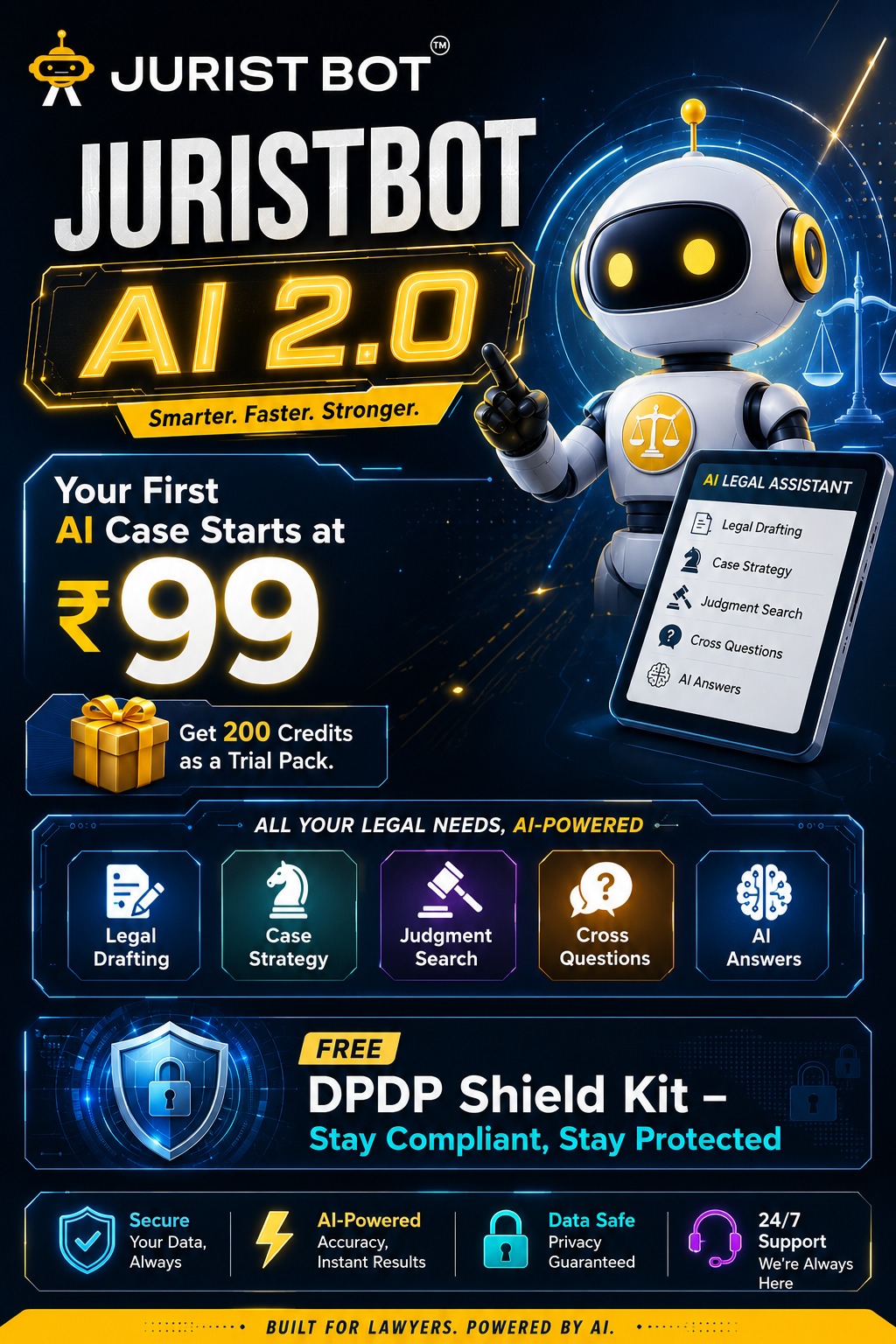 Jurist Bot Facebook ad: Claim Your ₹99 AI Trial Pack Now