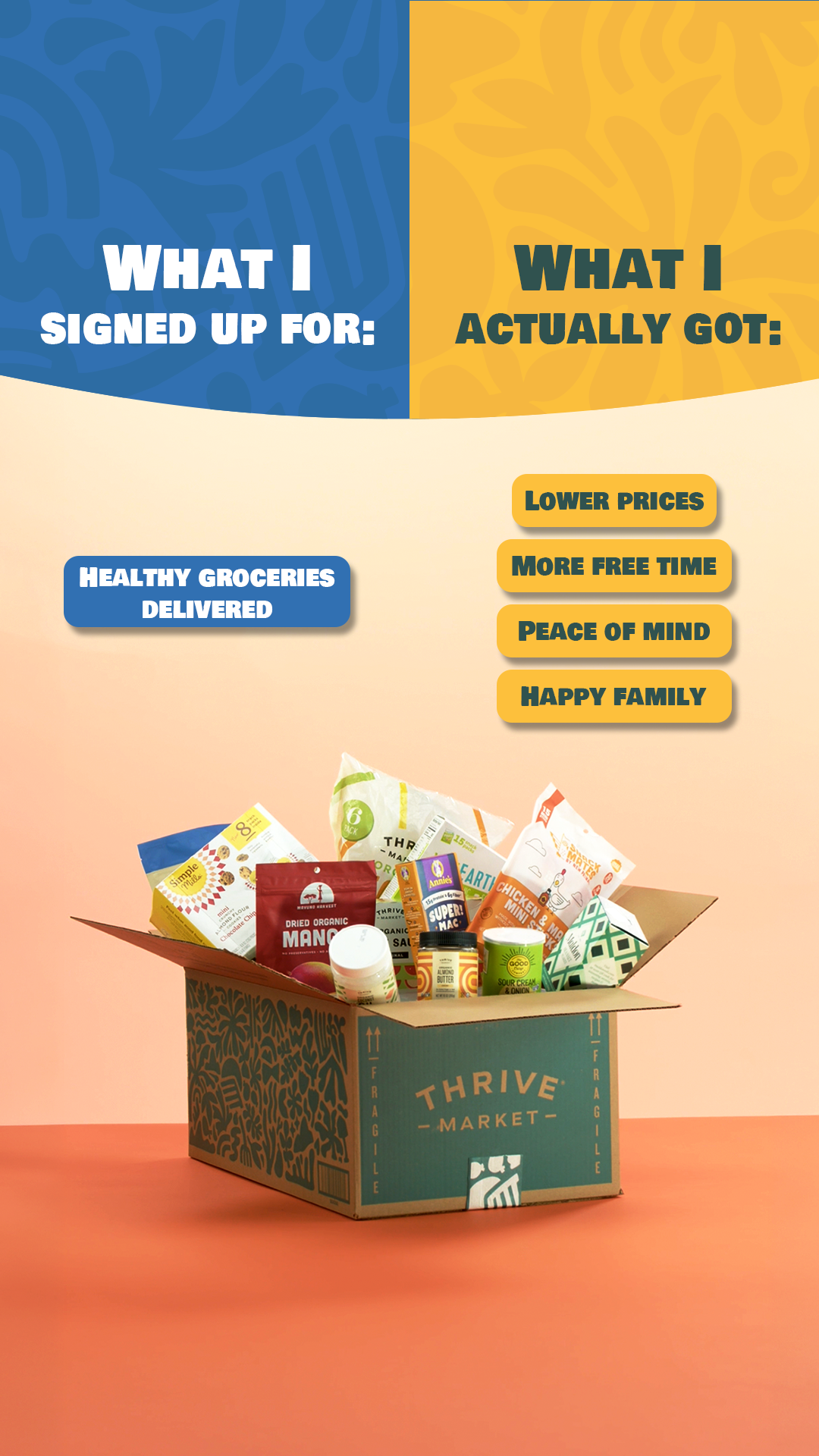 Thrive Market Facebook ad