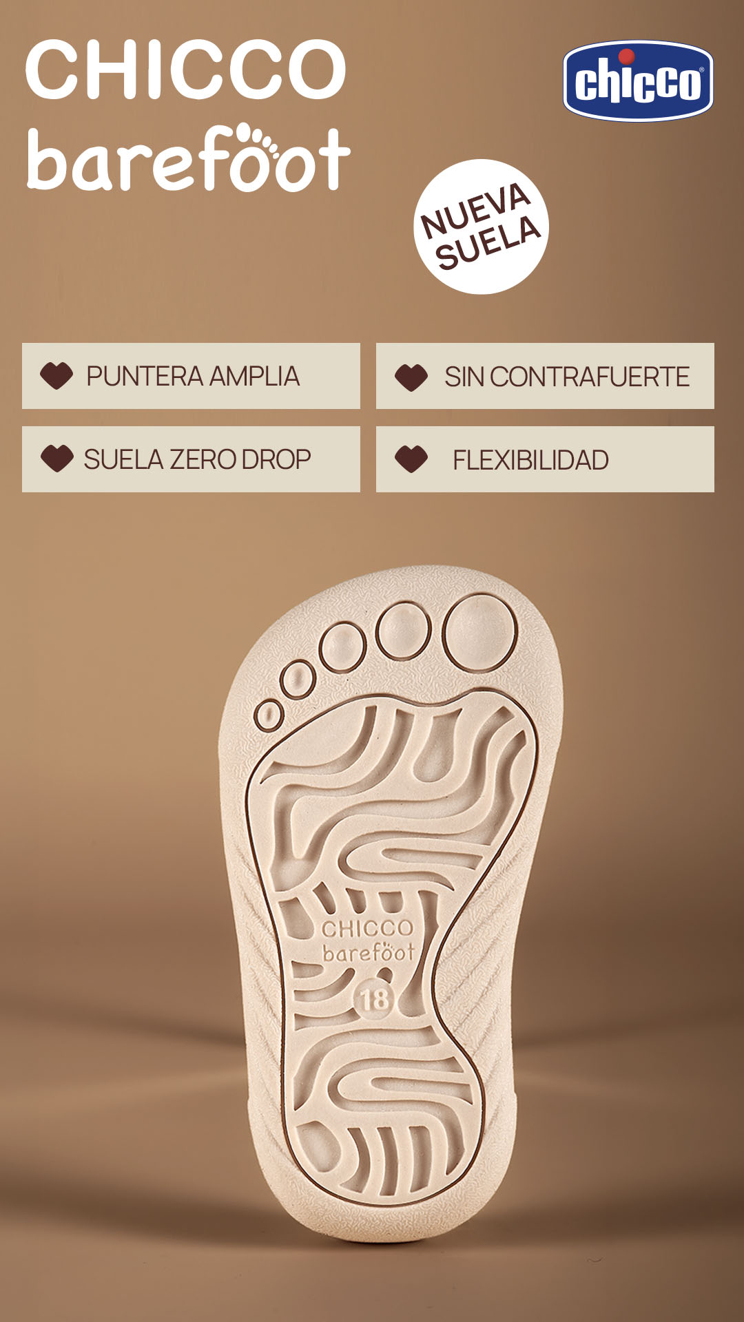 Chicco Facebook ad: ¡Descubre la nueva colección Barefoot!