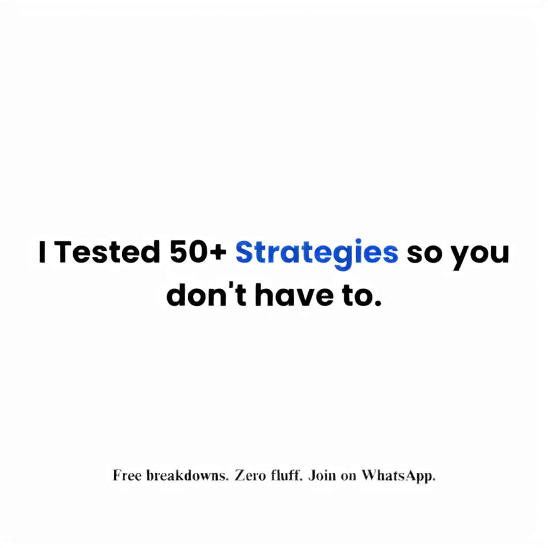 Algo.sid Facebook ad: Stop Watching. Start Building.