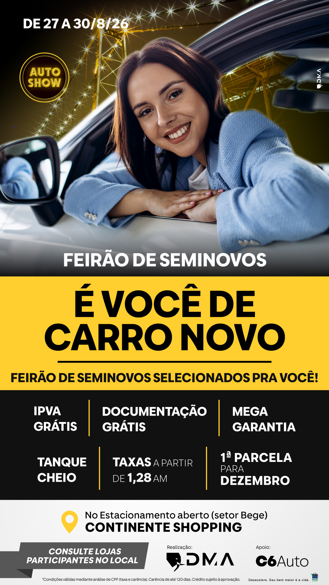 DMA - Damato Marketing Automotivo Facebook ad: Feirão C6 Auto no Continente Shopping