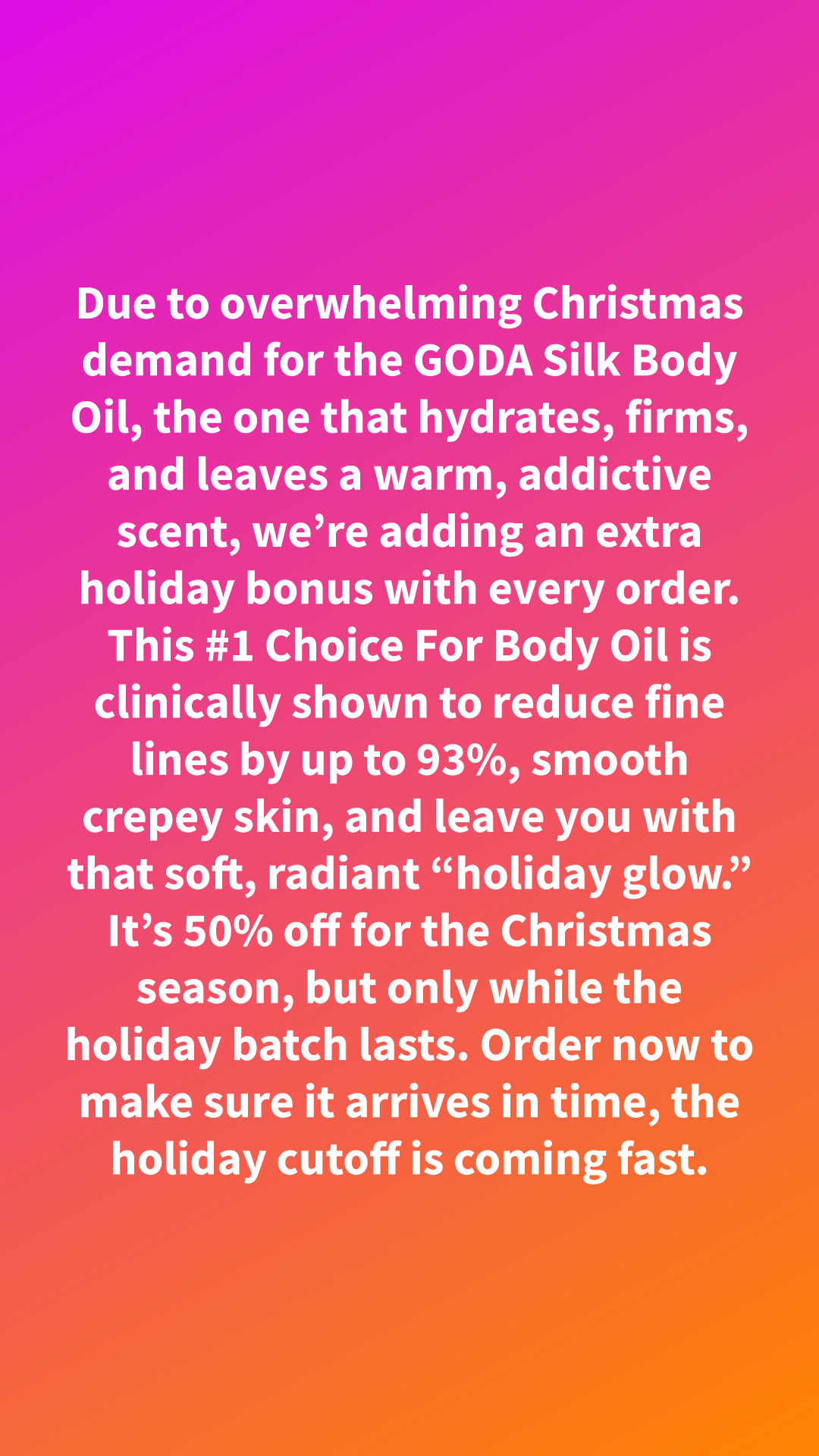 Goda Facebook ad