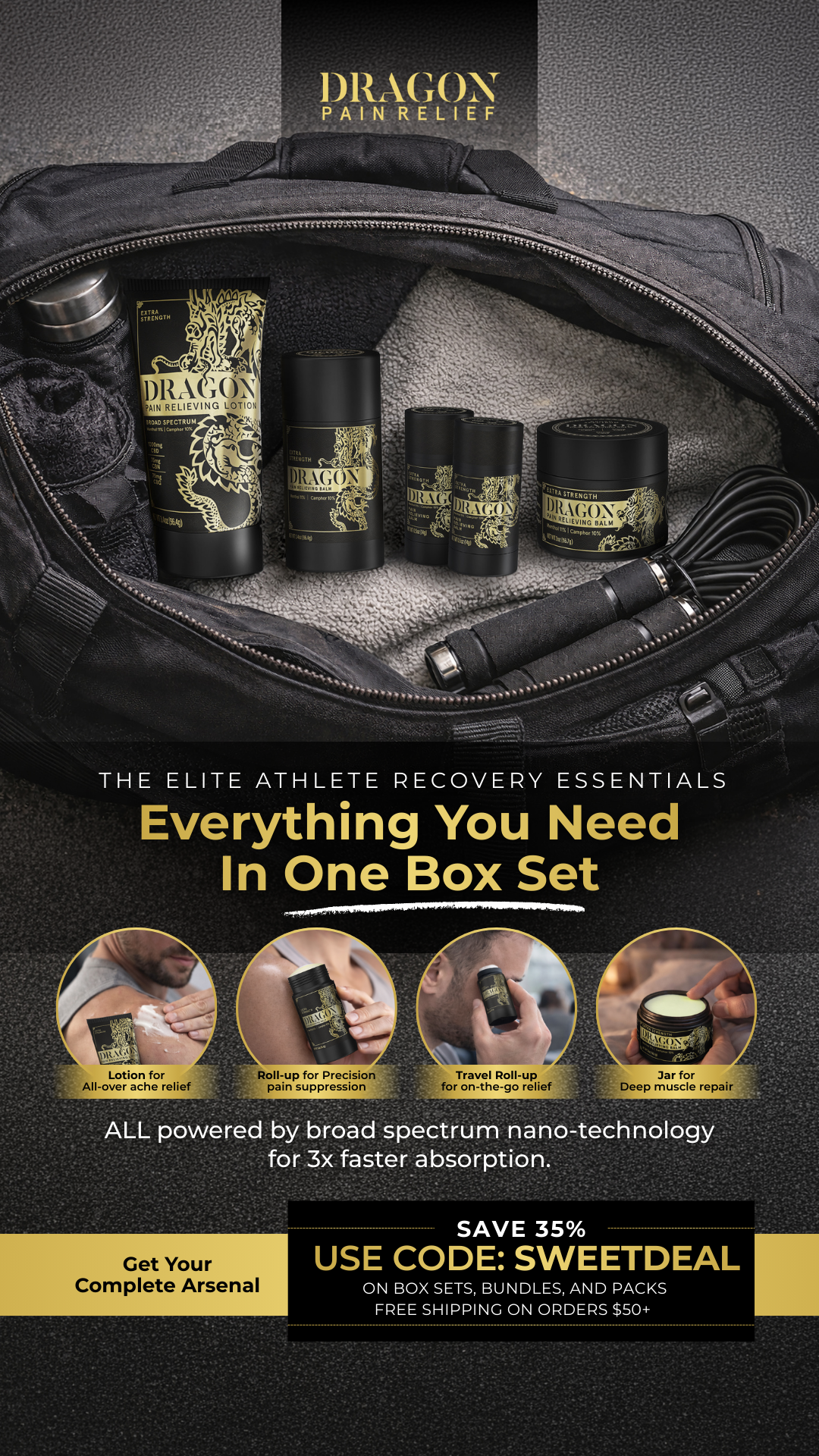 Dragon Pain Relief Facebook ad