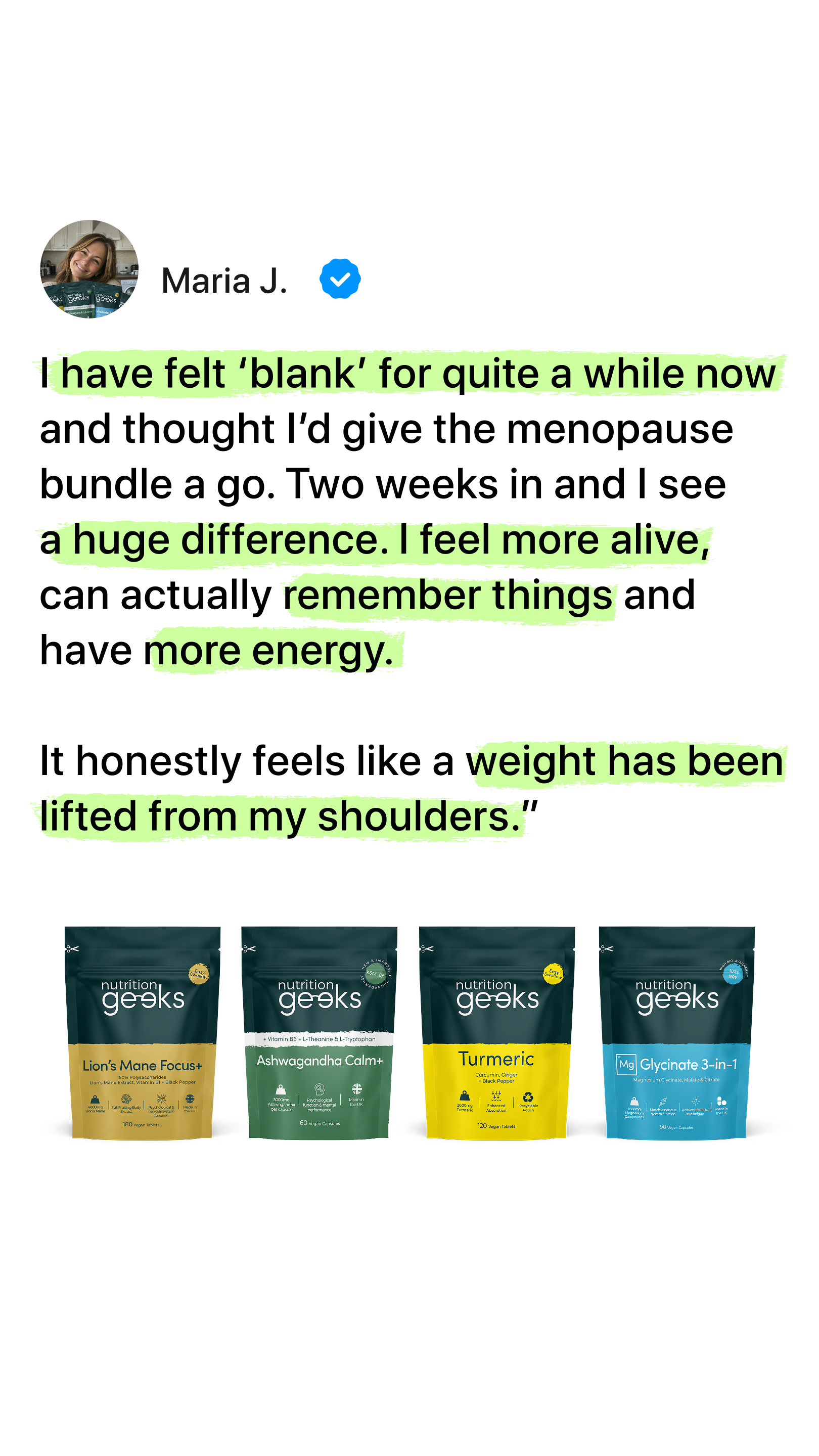Nutrition Geeks Facebook ad