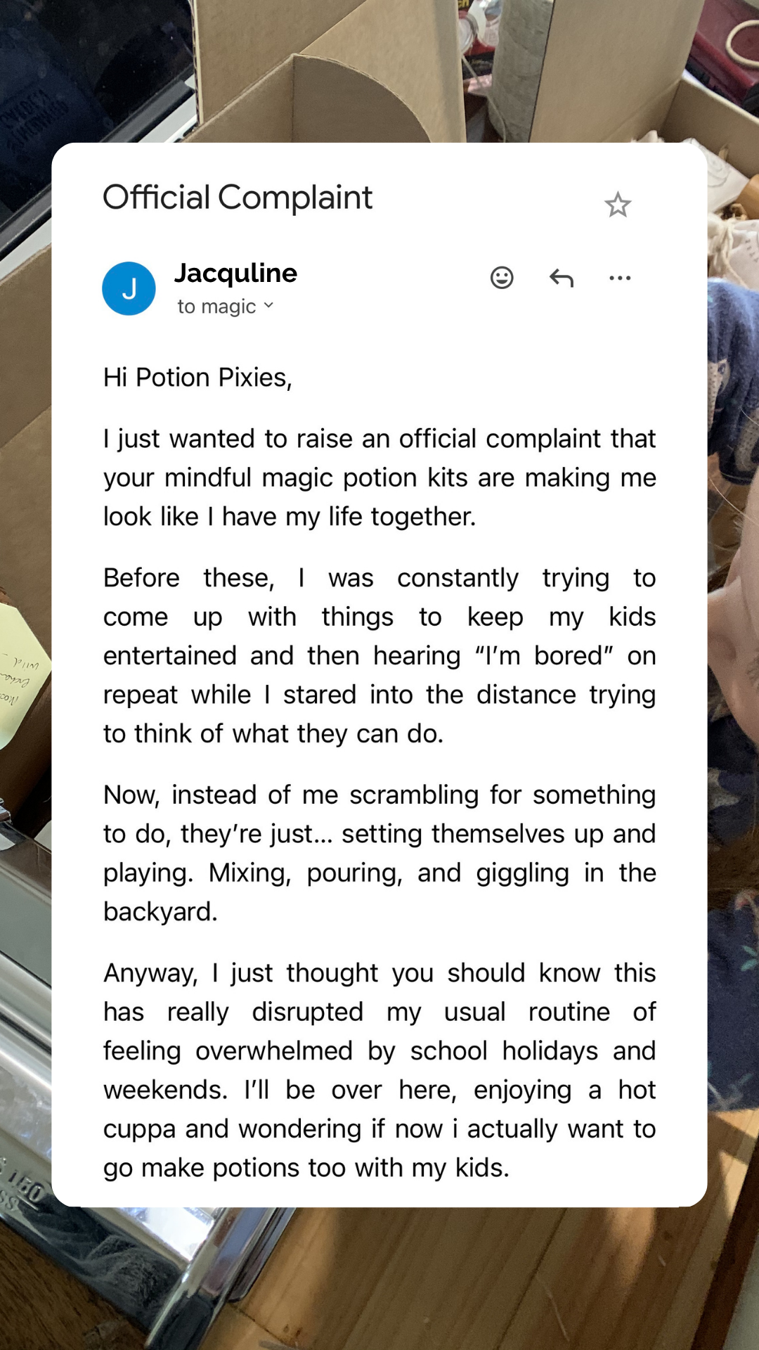 The Little Potion Co Facebook ad