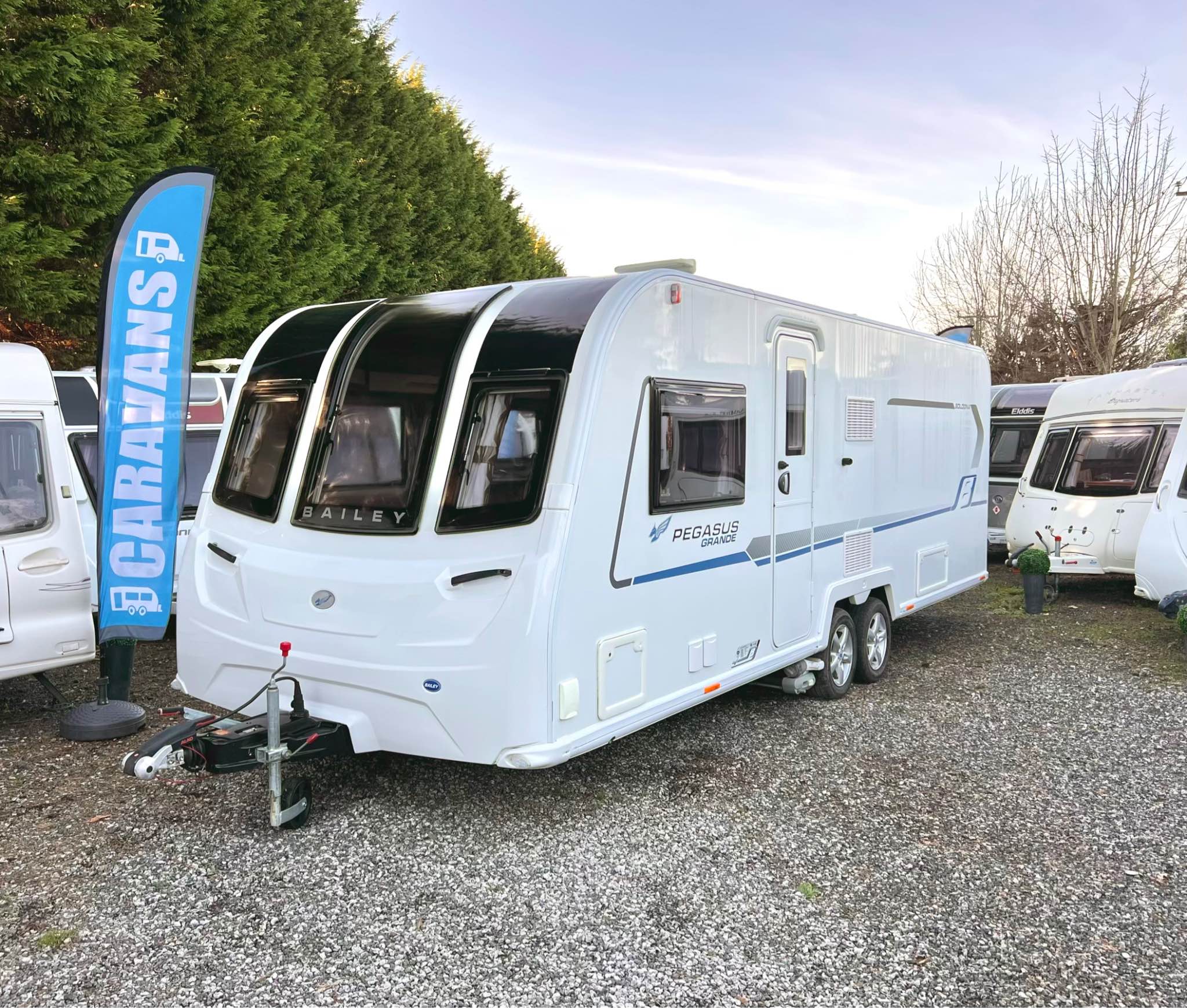 Dan Harrison Facebook ad: 8FT WIDE 2019 BAILEY BOLOGNA ISLAND BED TWIN AXLE 4 BERTH…