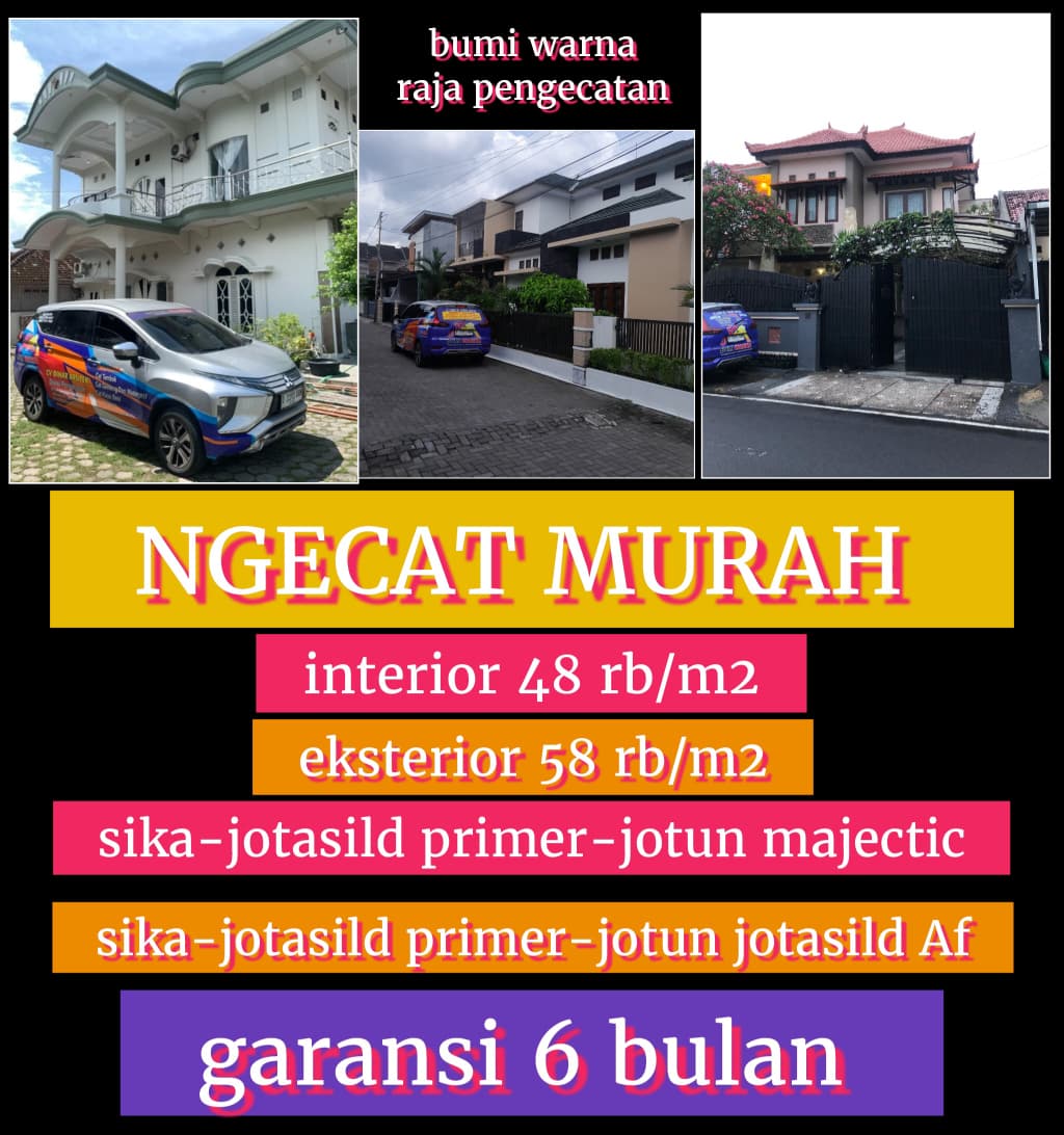 Raja pengecatan Facebook ad: promo lebaran pengecatan tembok dalam dan luar