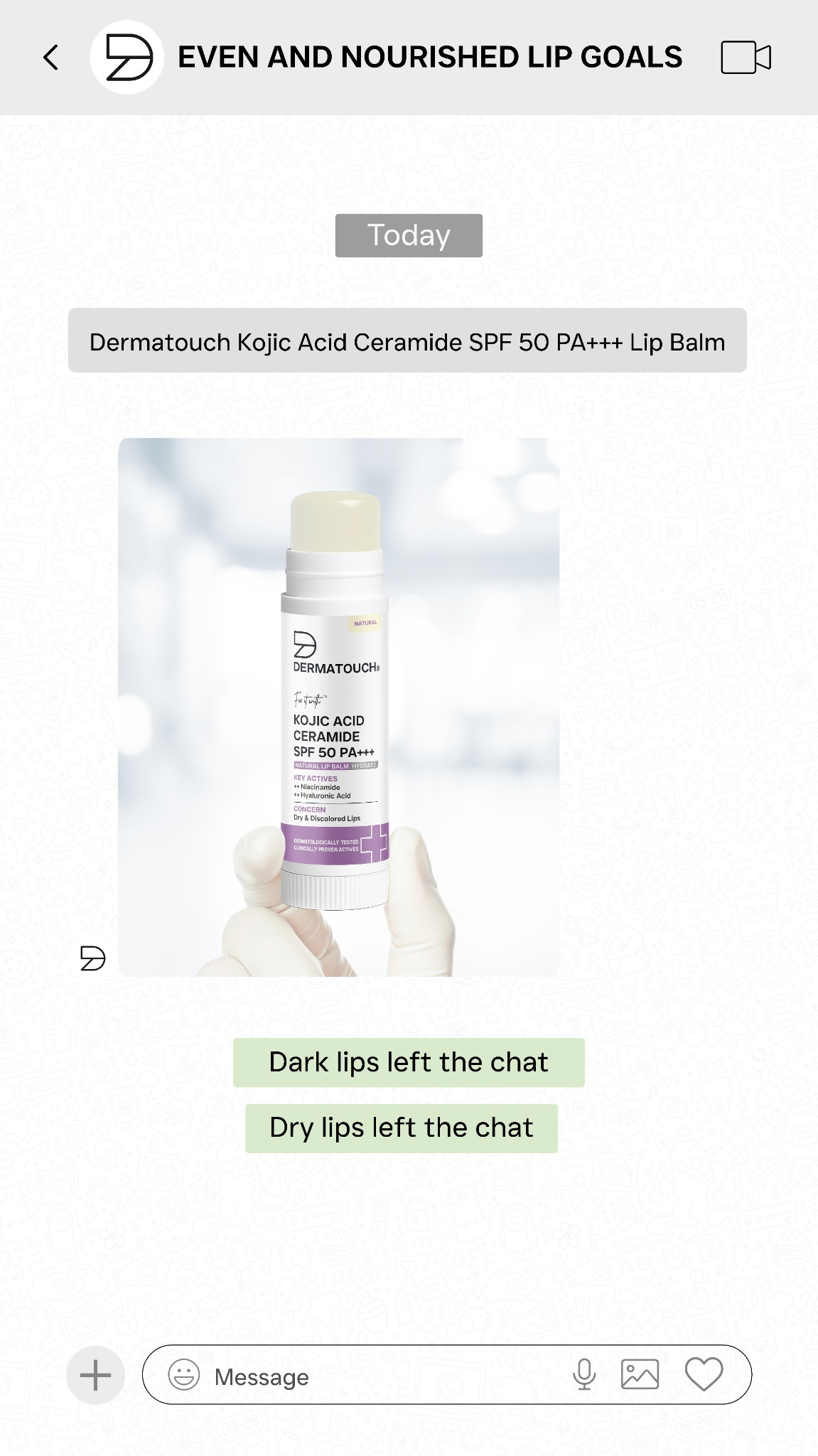 Dermatouch Skincare Facebook ad