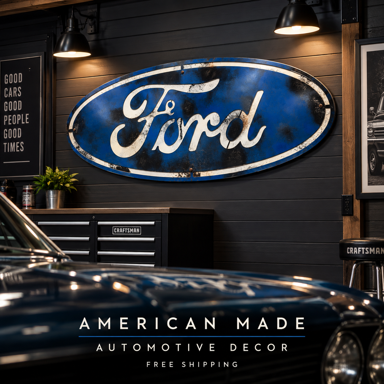 Ironwood Garage Facebook ad: Real Steel. Real Art.