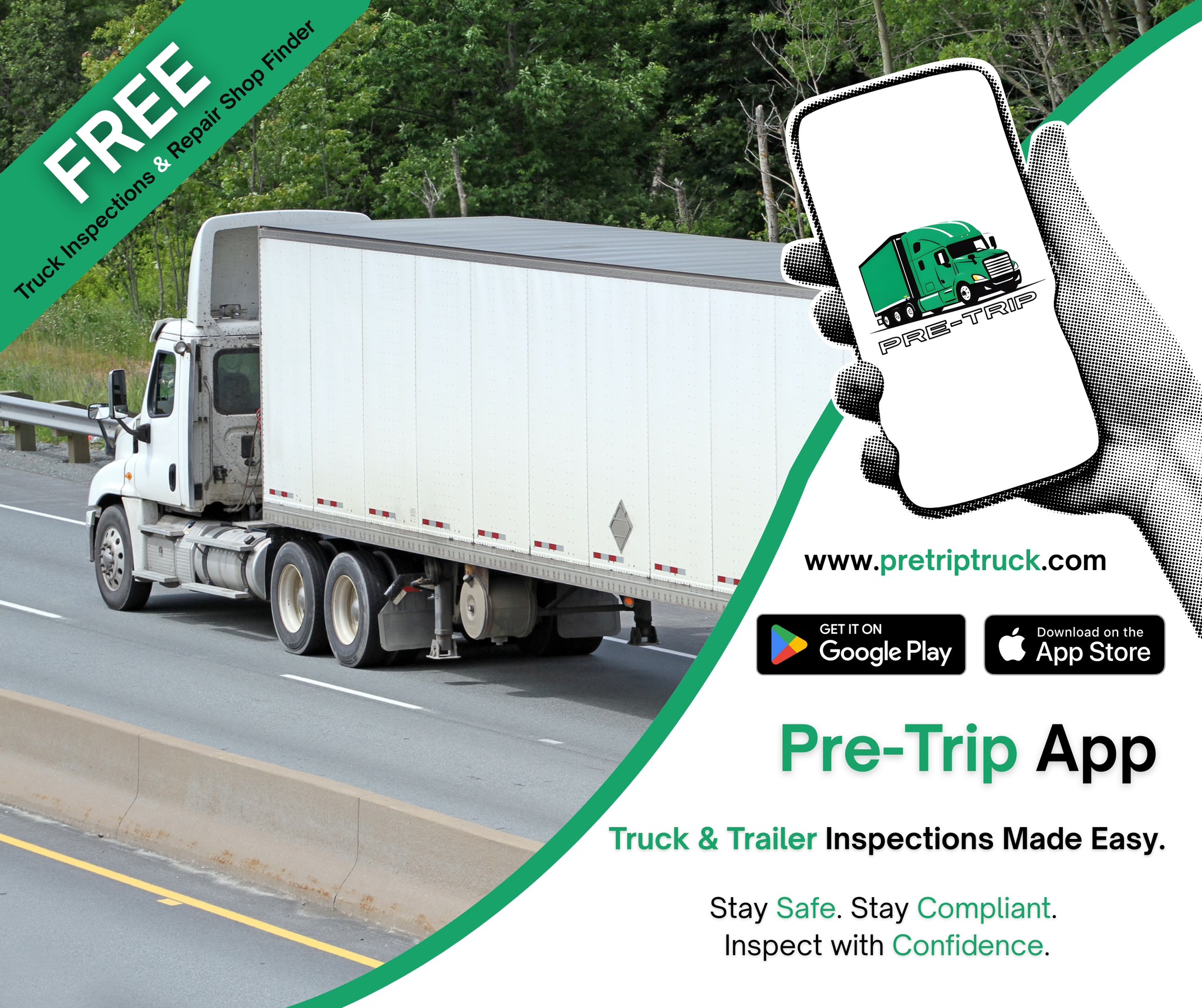 Pre-Trip Facebook ad: Pre-Trip Trucking LLC | DVIR App