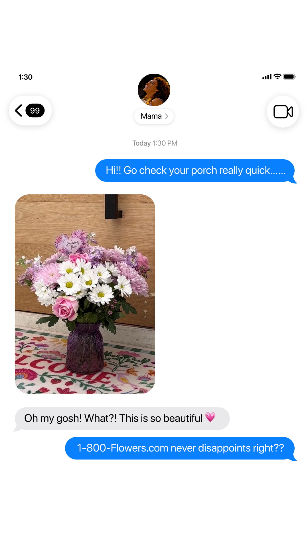1-800-Flowers.com Facebook ad