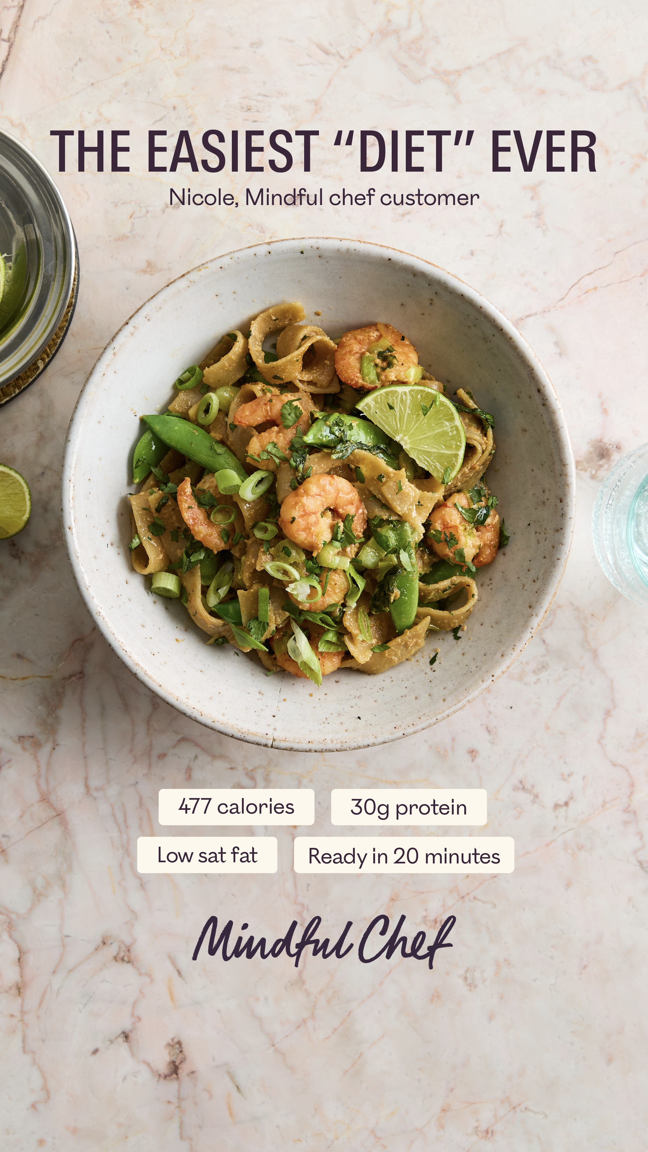 Mindful Chef Facebook ad: Stay in Control of Your Nutrition