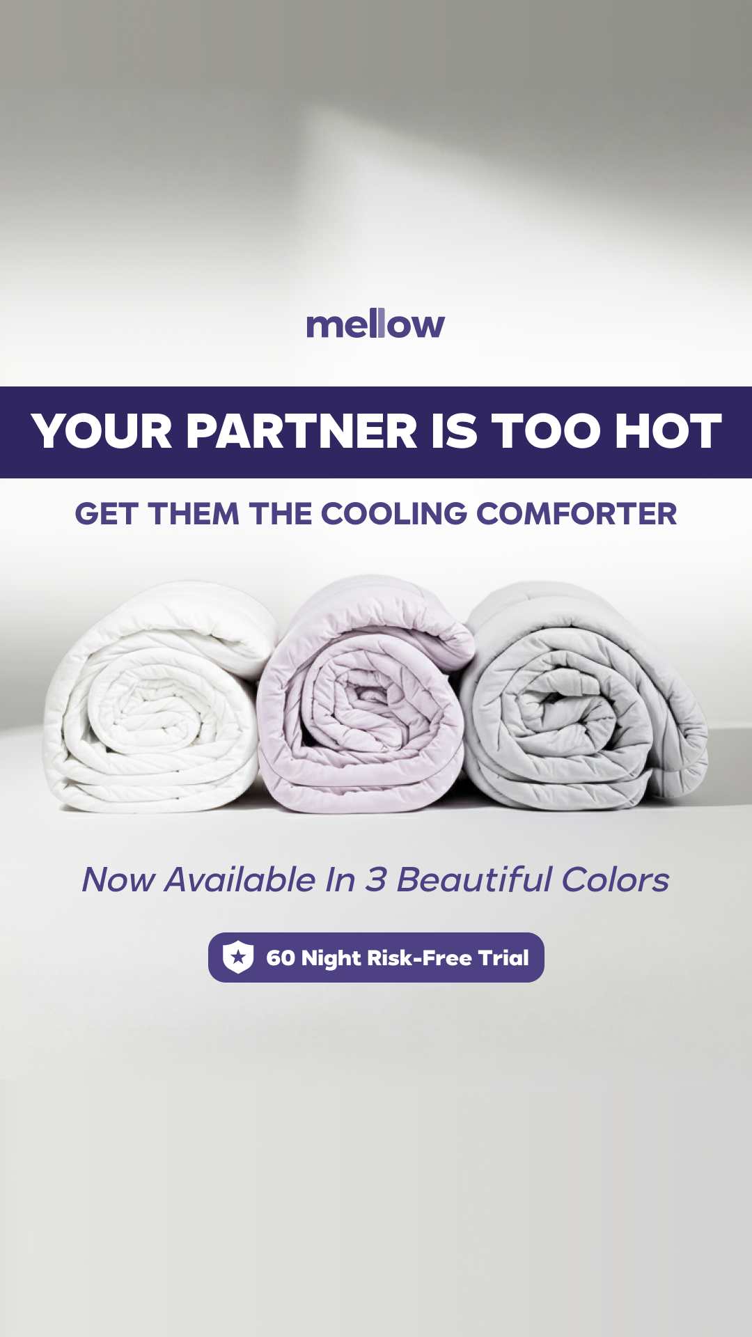 Mellow Comforters Facebook ad