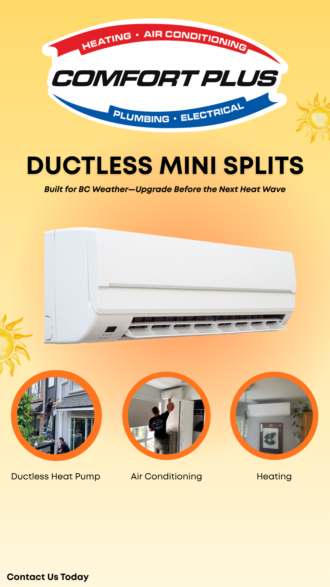 Comfort Plus Heating & Air Conditioning Facebook ad