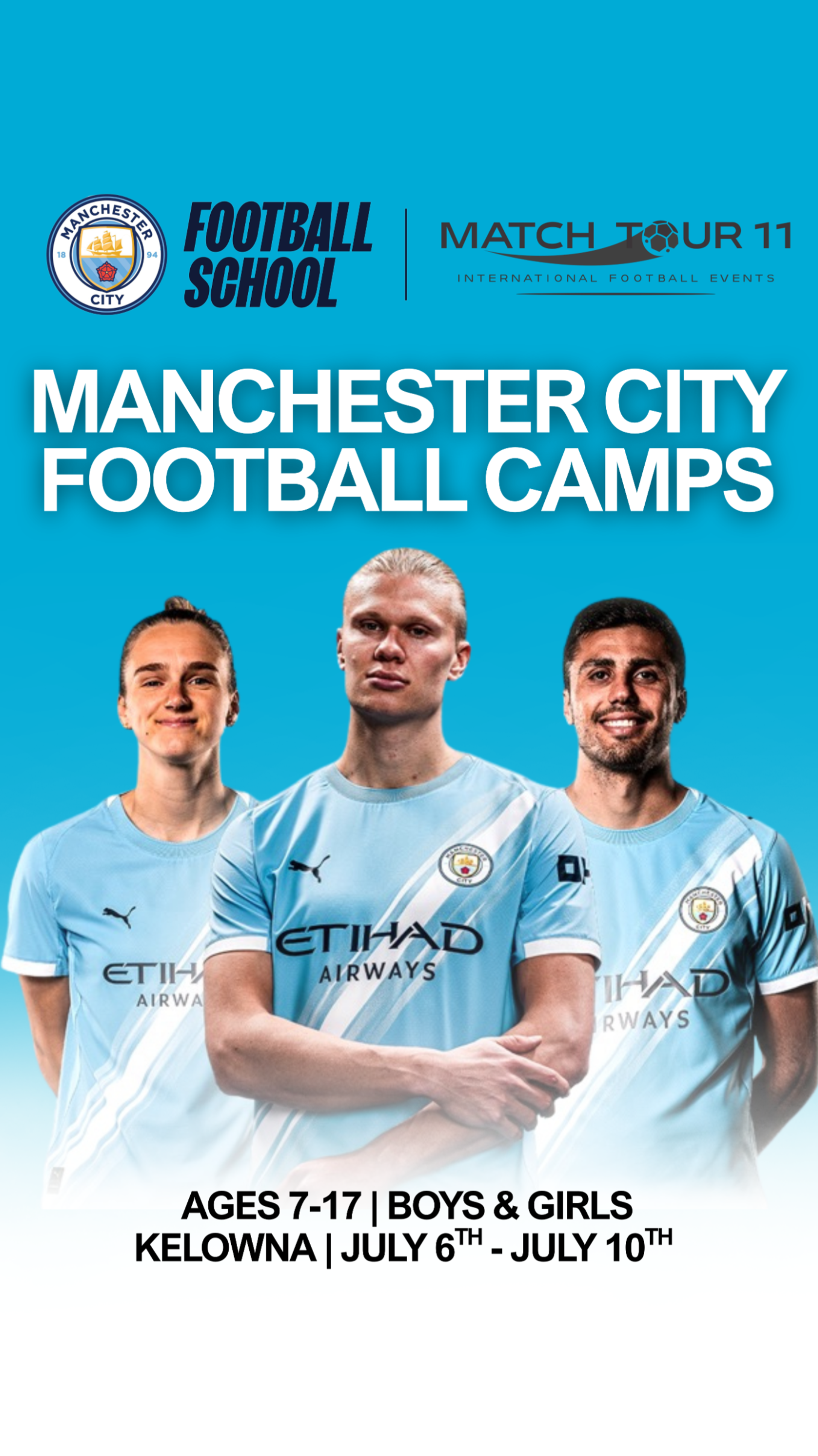 Match Tour 11 Facebook ad: Official Man City Summer Camp