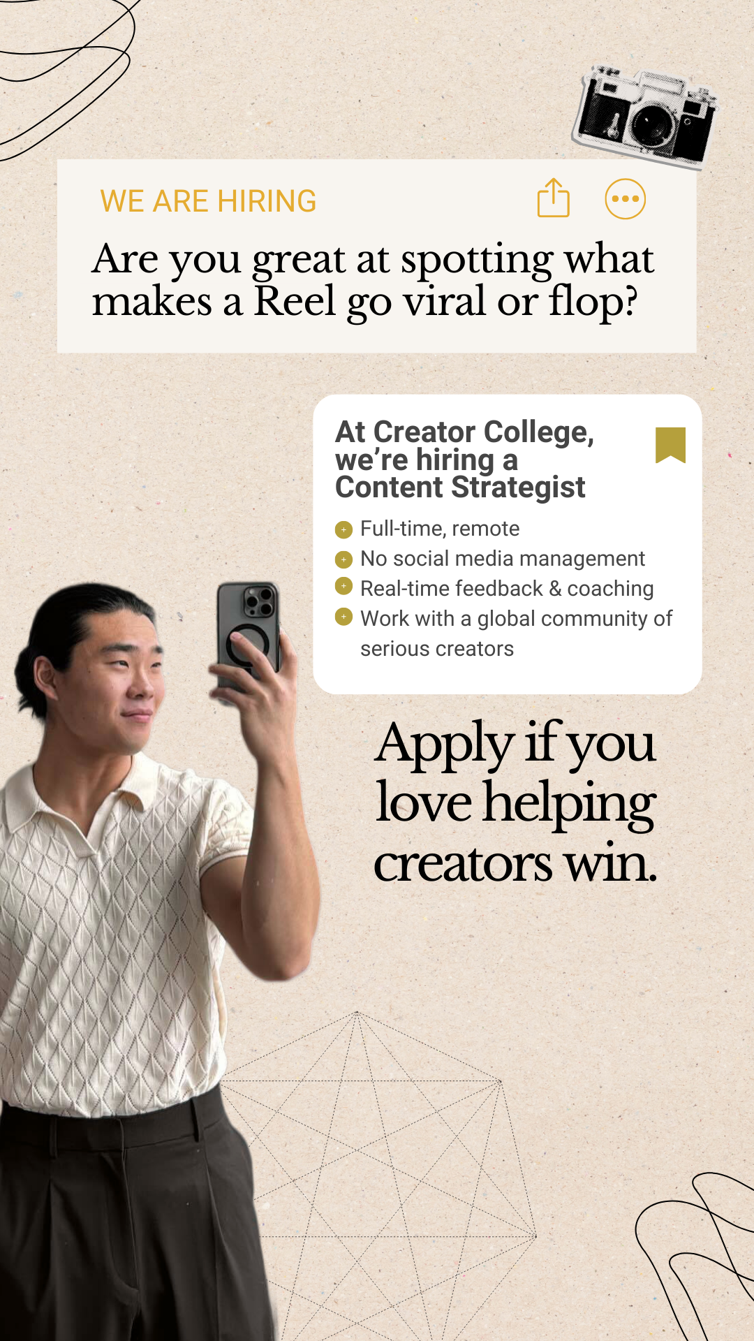 Creator College Facebook ad