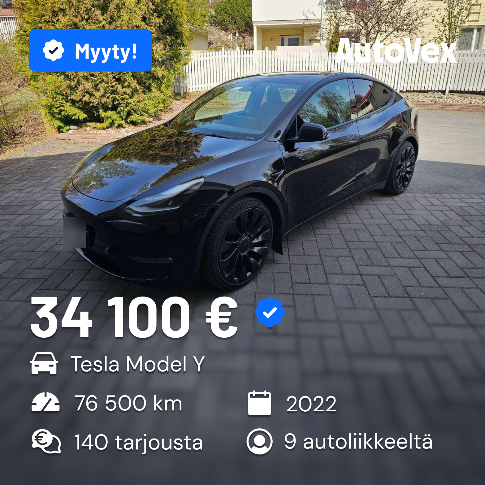 AutoVex.fi -Kilpailuta automyynti Facebook ad from May 18, 2026