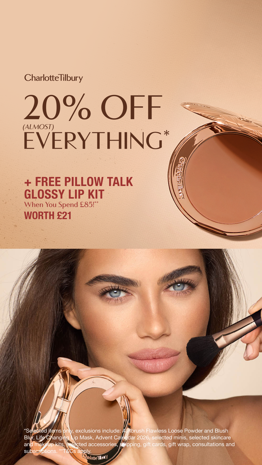 Charlotte Tilbury Facebook ad