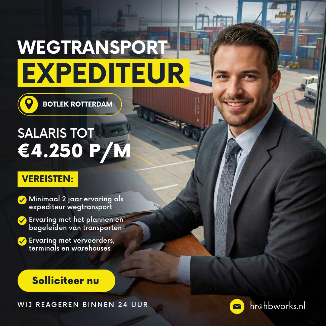 HB Works Facebook ad: Expediteurs met minimaal 2 jaar ervaring gezocht in de…