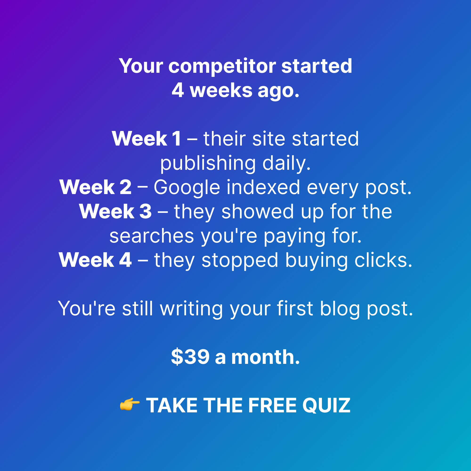 Soro SEO Facebook ad