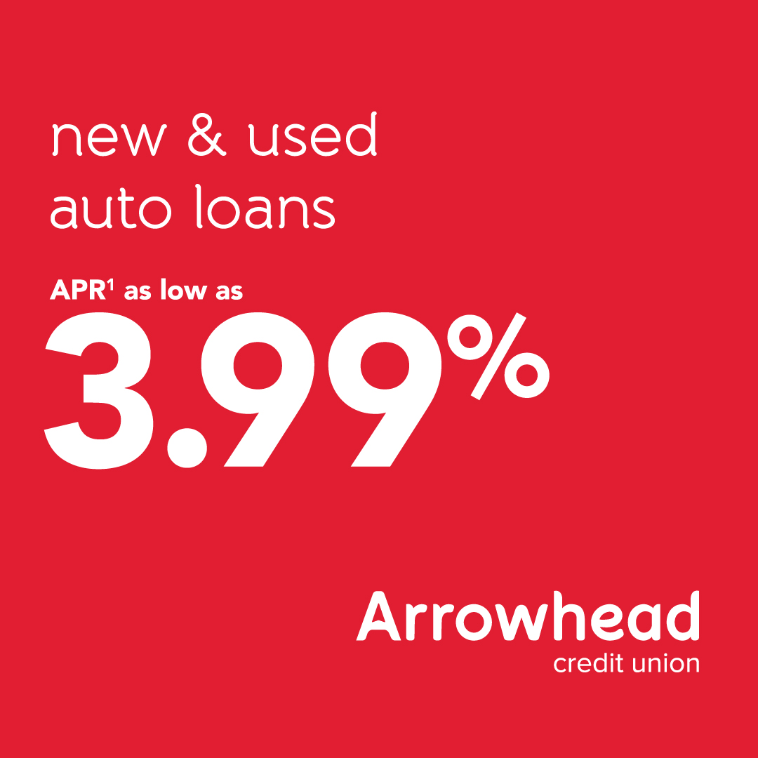 Arrowhead Credit Union Facebook ad: Get started. Apply online.