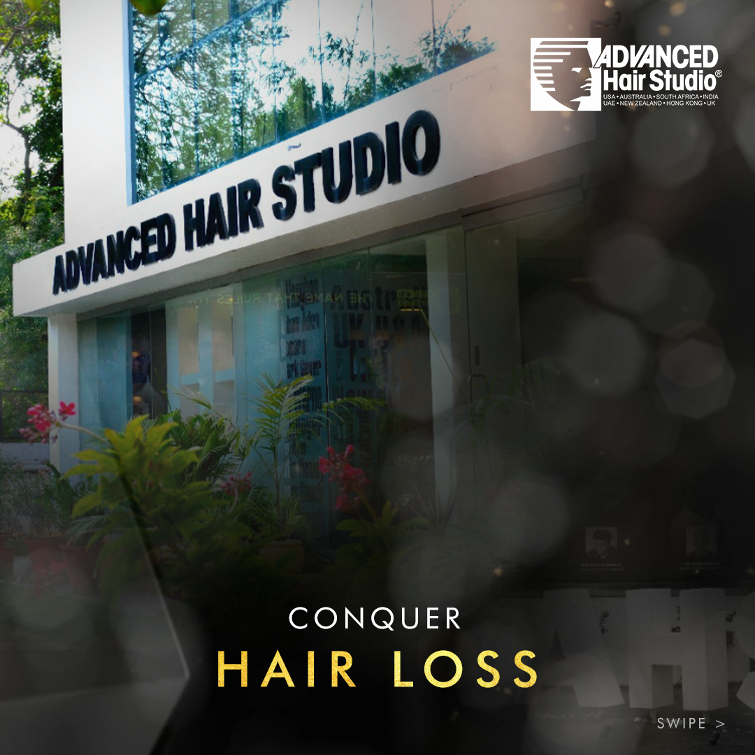 Advanced Hair Studio (India) Facebook ad: Conquer hair loss & Rediscover yourself filled with…