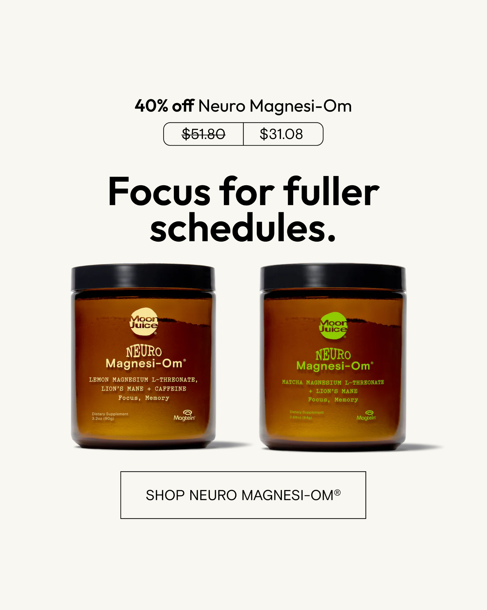 Moon Juice Facebook ad
