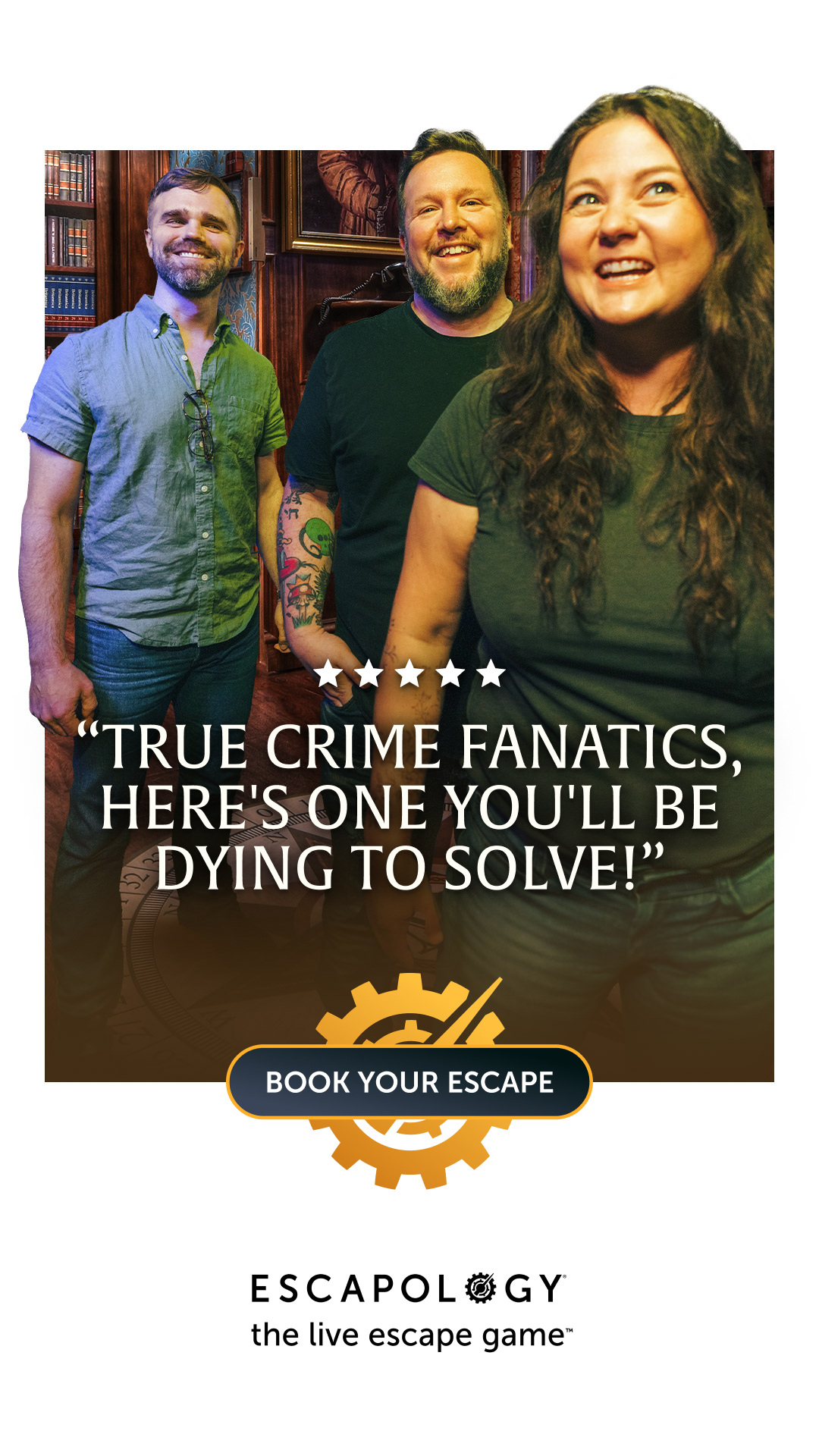 Escapology Escape Rooms Austin Facebook ad from Jun 15, 2026
