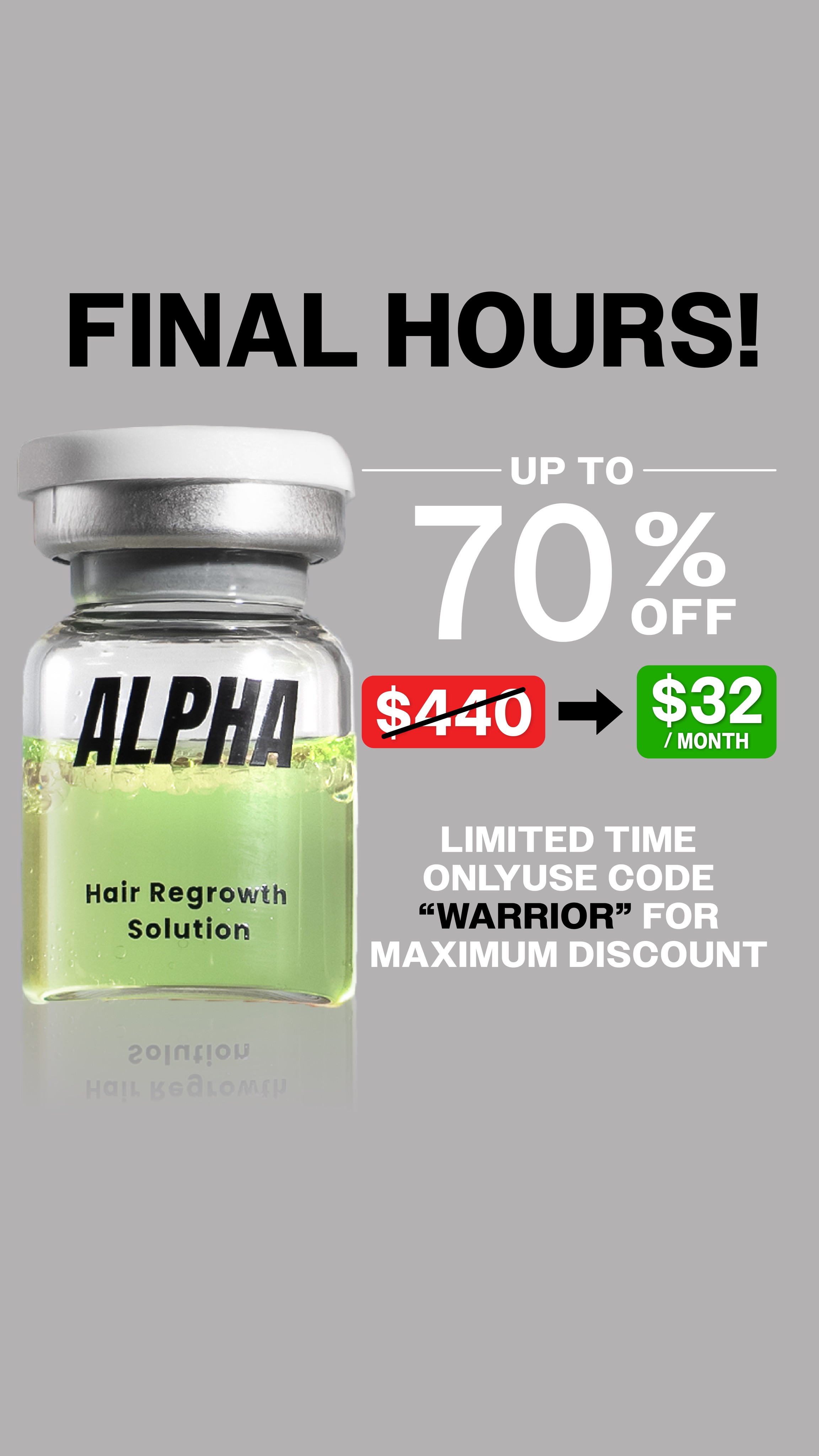 AlphaInfuse Facebook ad