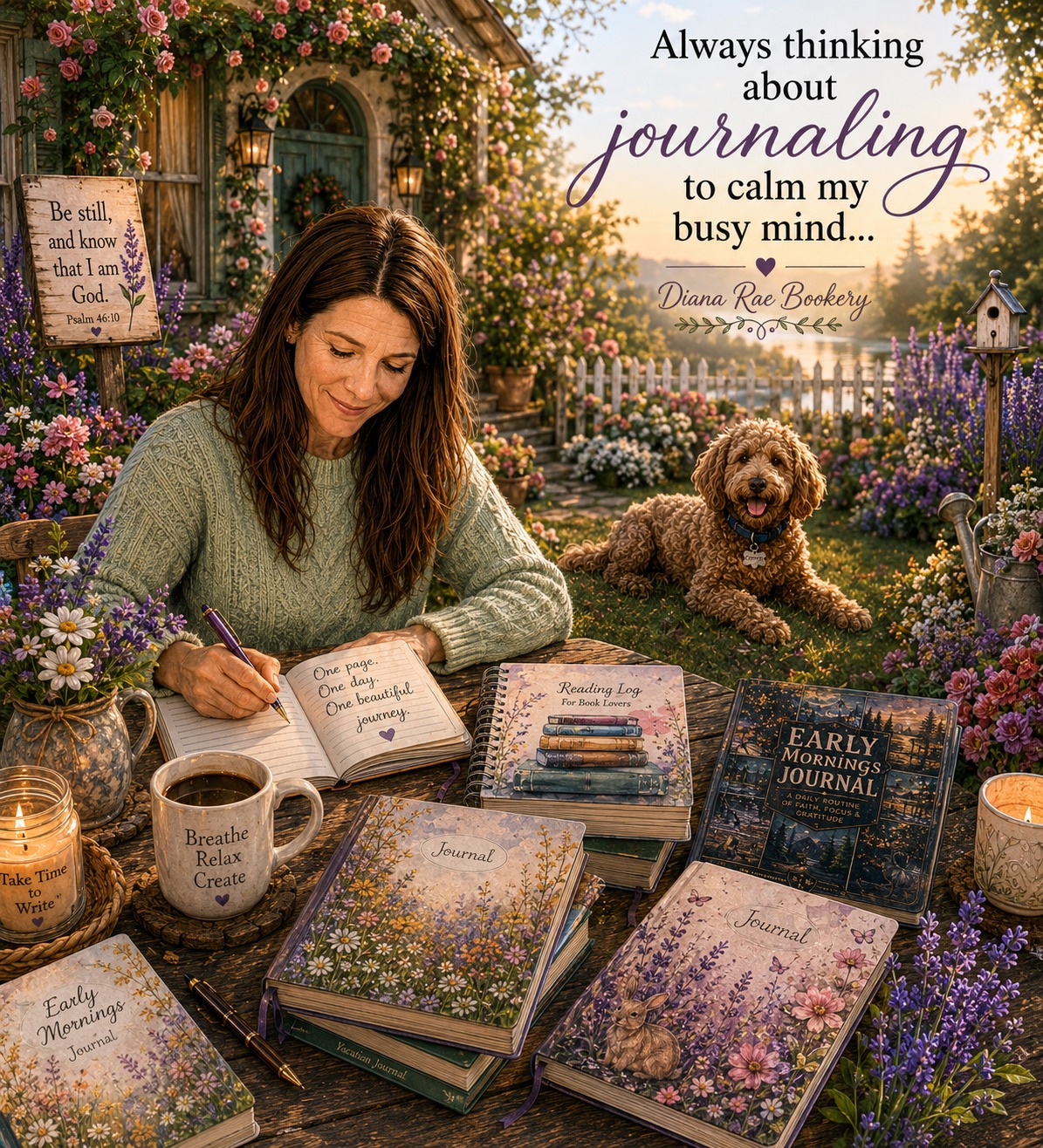 Diana Rae Bookery - Author Facebook ad: Diana Rae Bookery creates uplifting journals, notebooks…