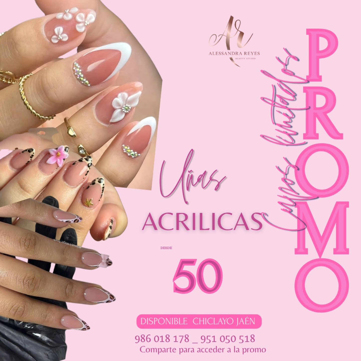 Alessandra Reyes Beauty studio Facebook ad: ALERTA ALERTA