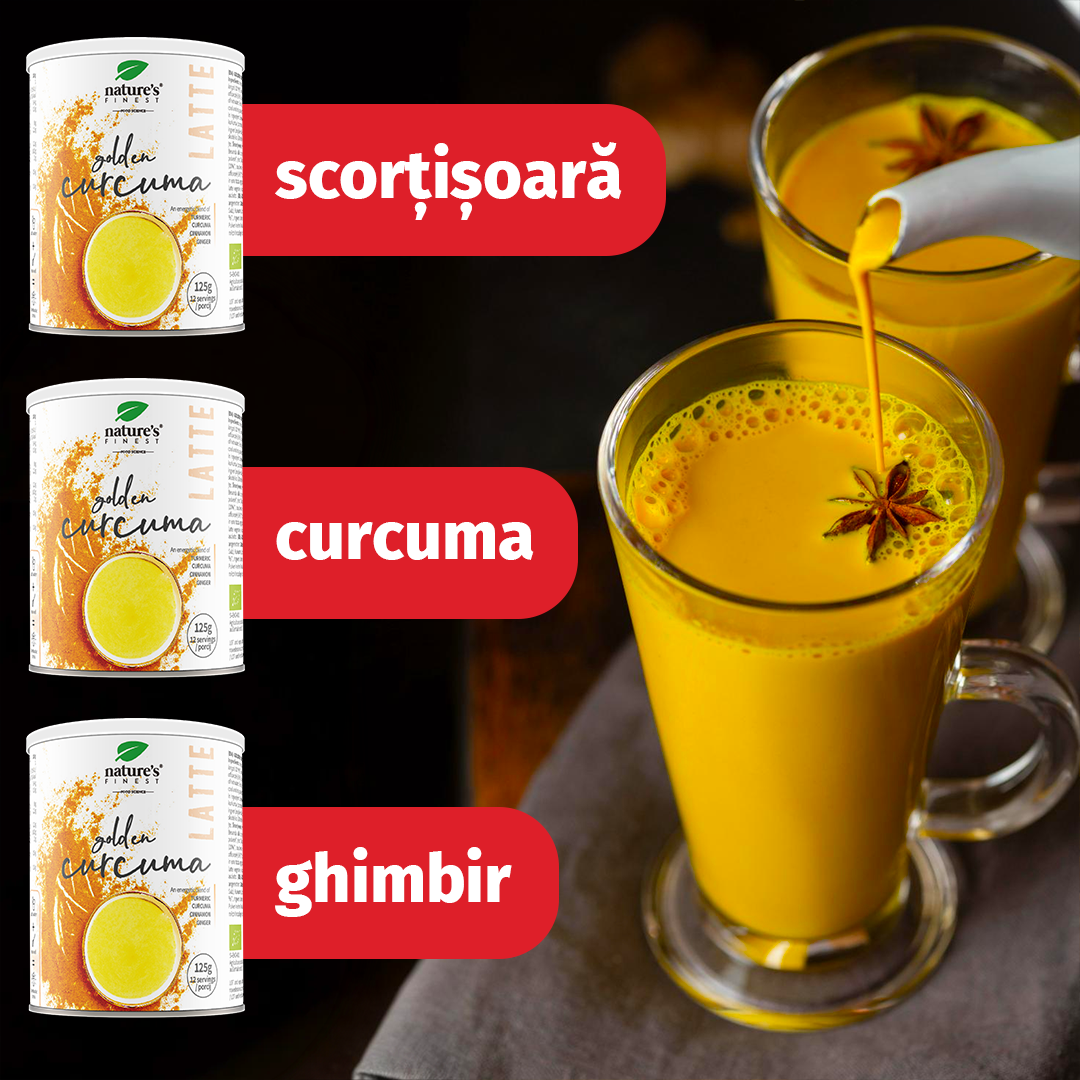 Nature's Finest Romania Facebook ad: Lapte de curcuma auriu!