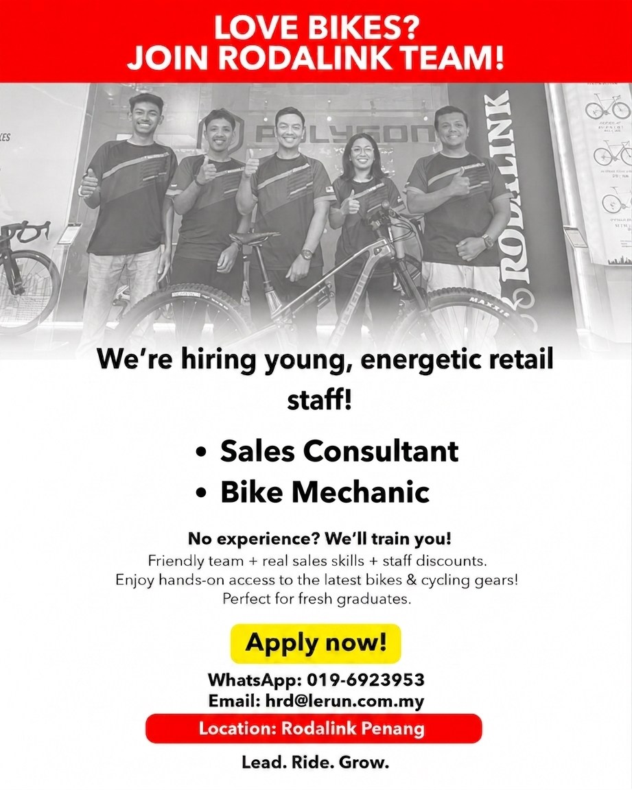Rodalink Malaysia Facebook ad: WE’RE HIRING