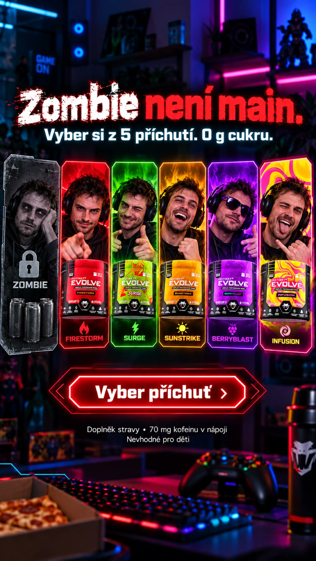 INSTINKT Facebook ad: Vyber si svůj main