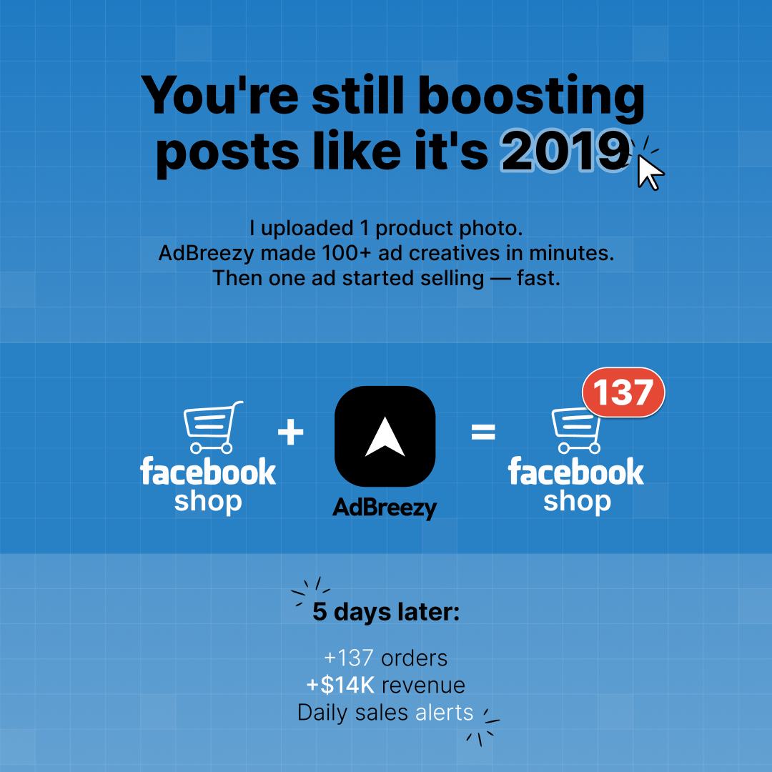 AdBreezy Facebook ad