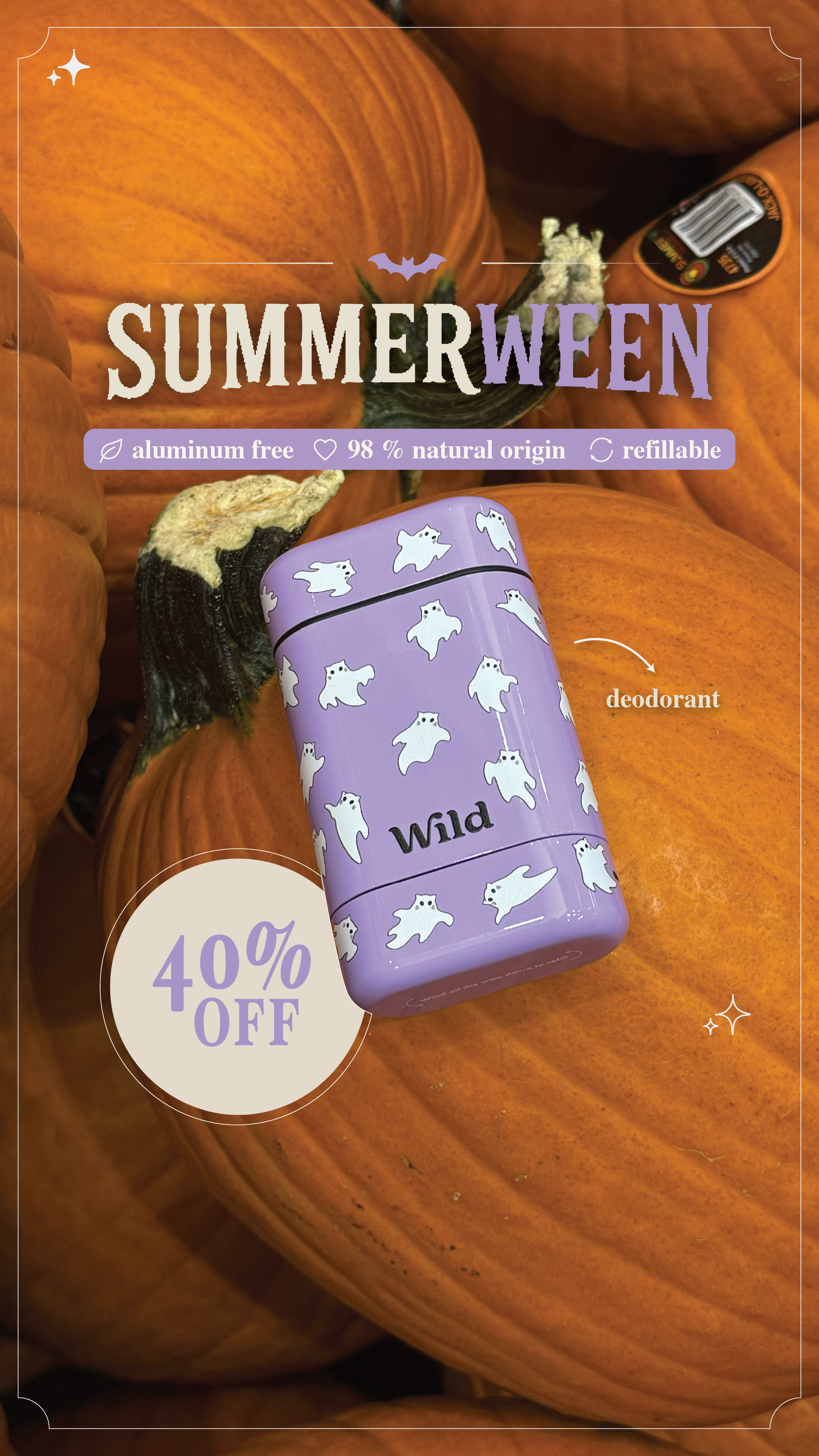 Wild Facebook ad: Get 40% off our Summerween sale!