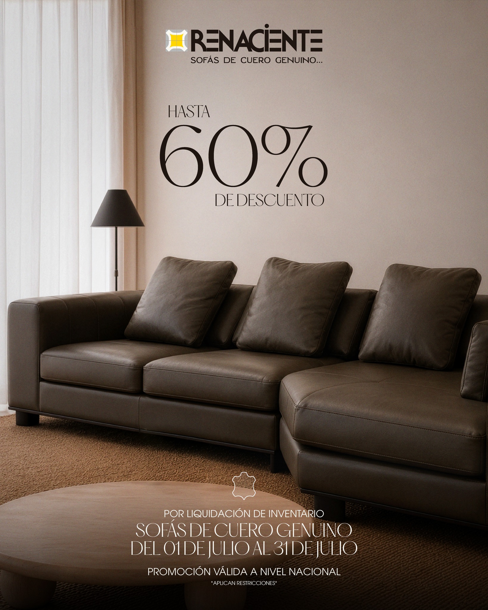 Renaciente Facebook ad: Confort que se siente, diseño que inspira y…