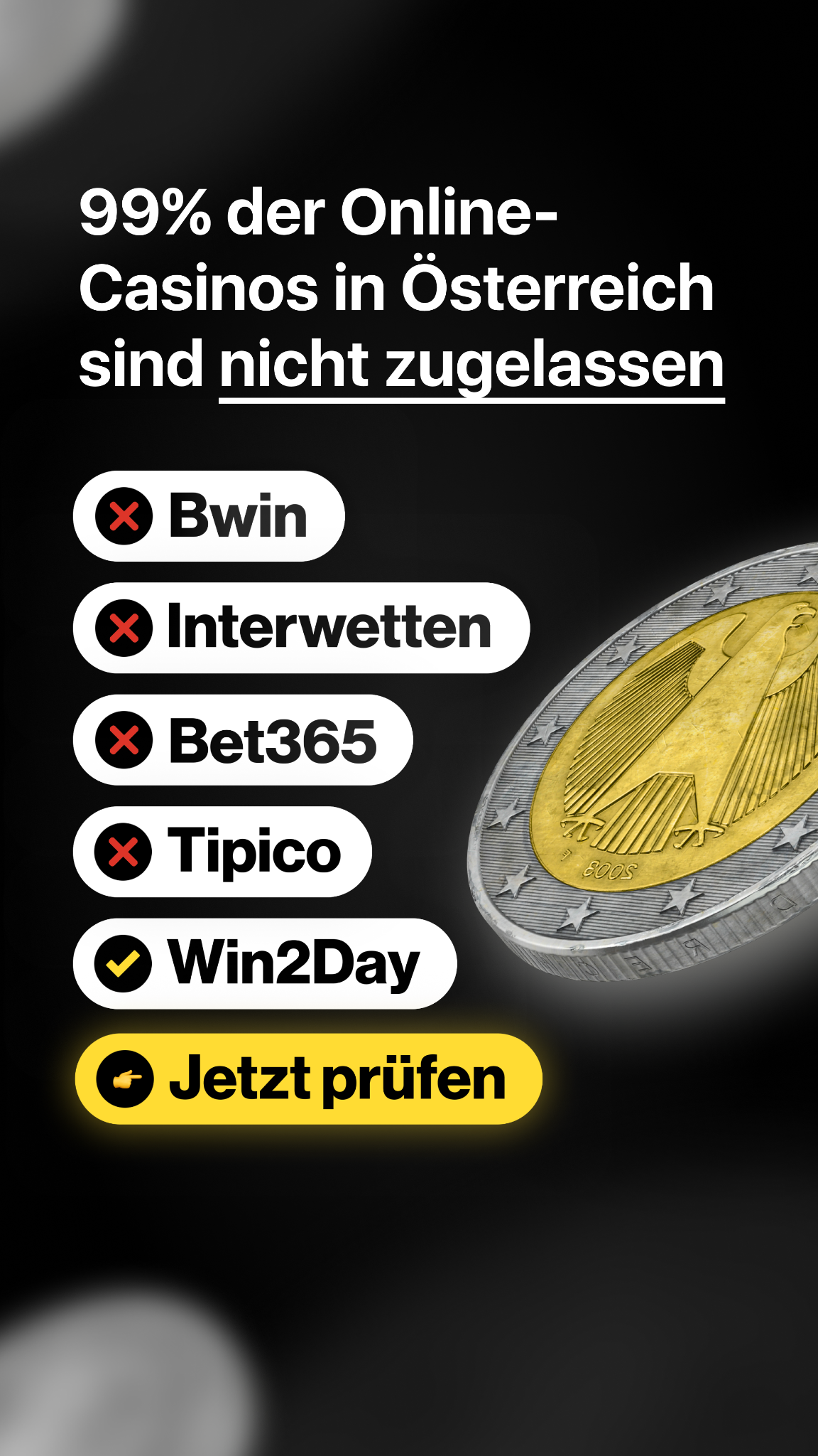Casinoverluste Facebook ad