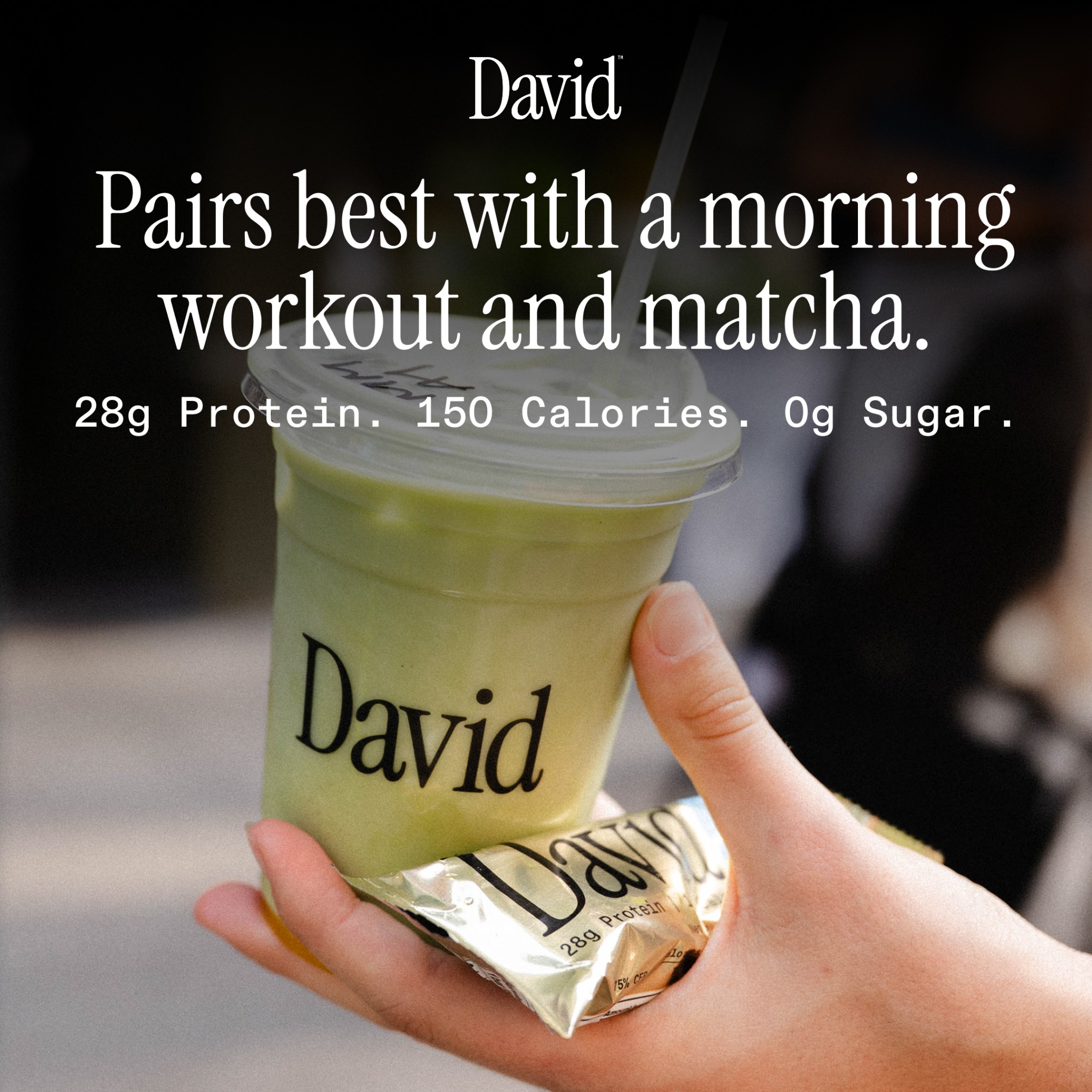 David Protein Facebook ad