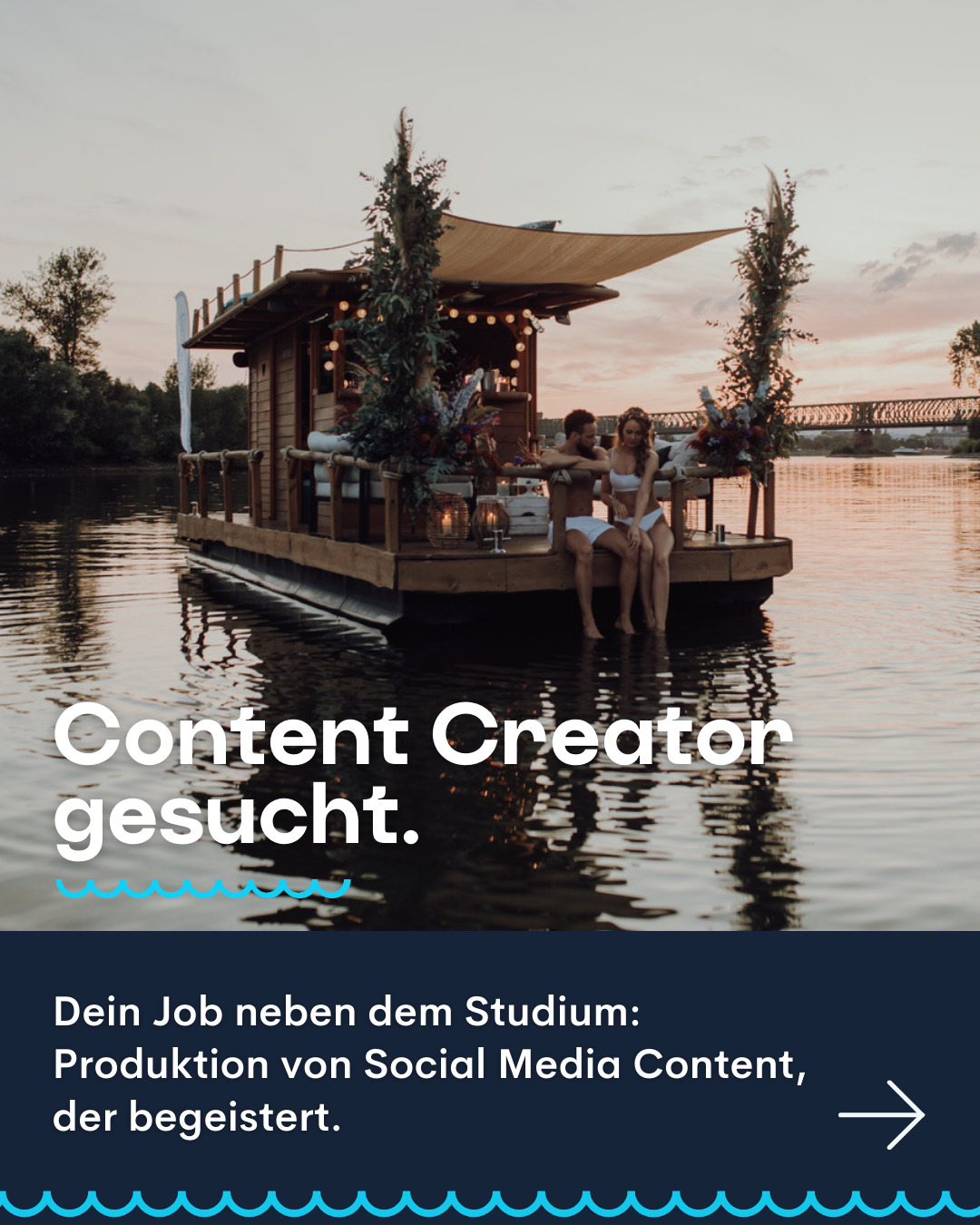 Onwater Facebook ad: Content Creator gesucht!