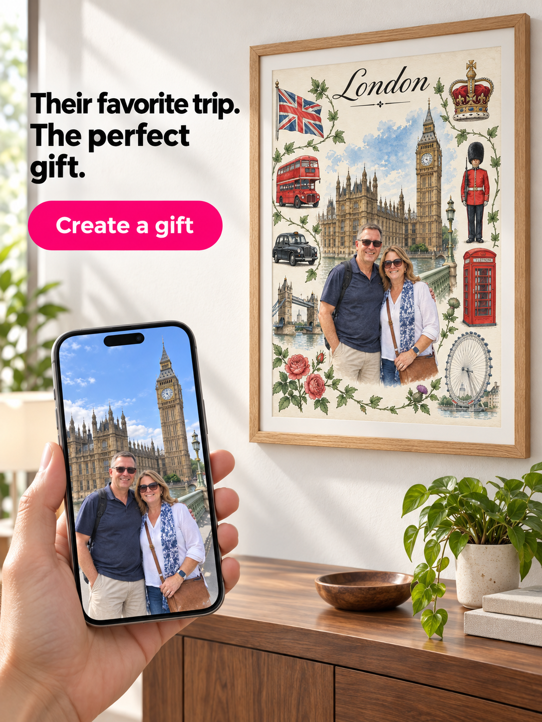 Mixtiles Facebook ad: Personalized Art From Your Photos
