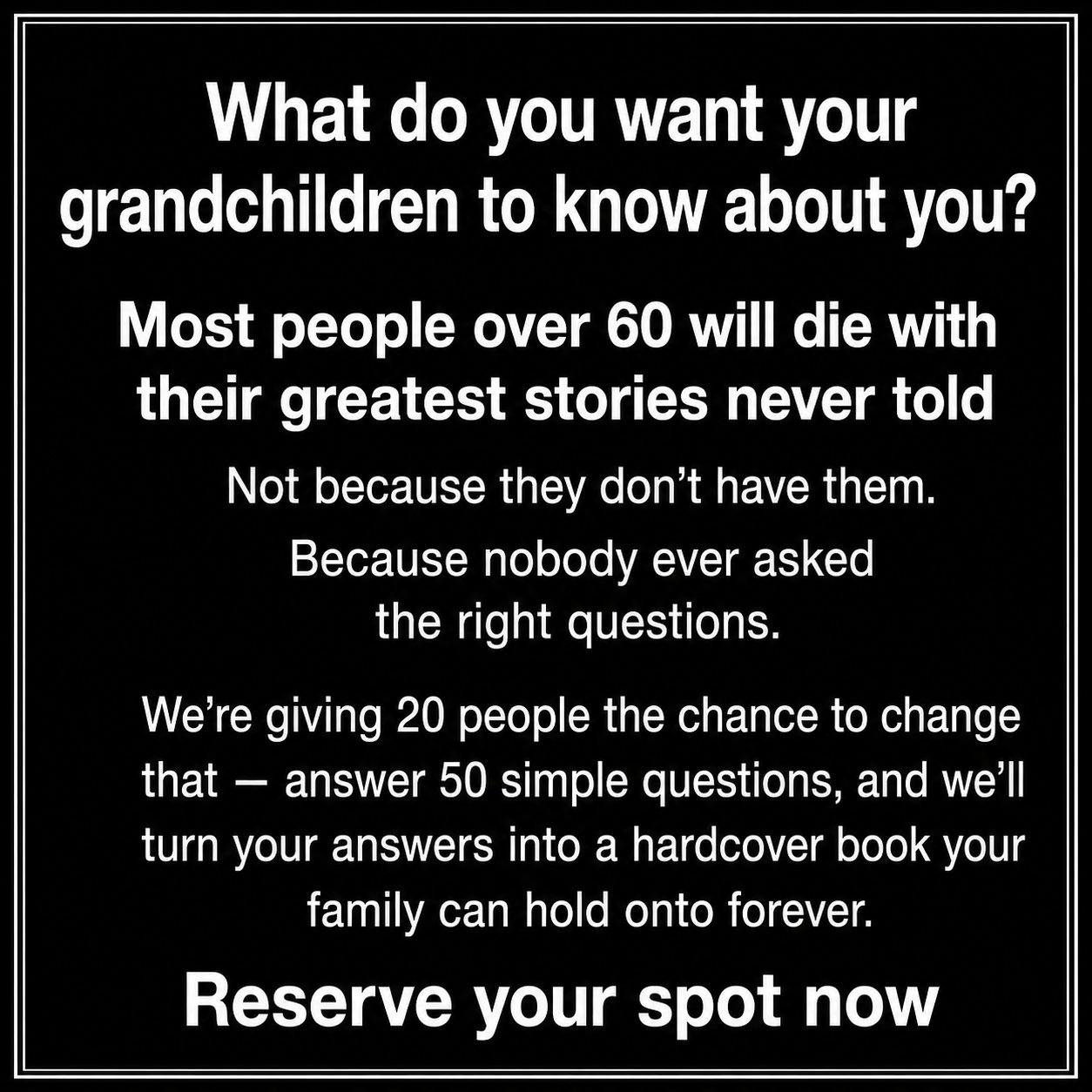 Memowrite Facebook ad