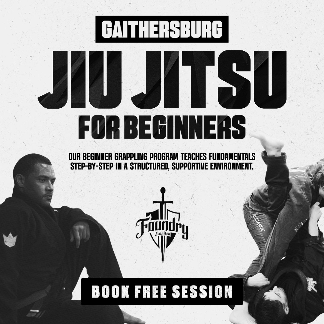 Foundry Jiu Jitsu Academy Facebook ad: BOOK YOUR FREE JIU JITSU TRIAL
