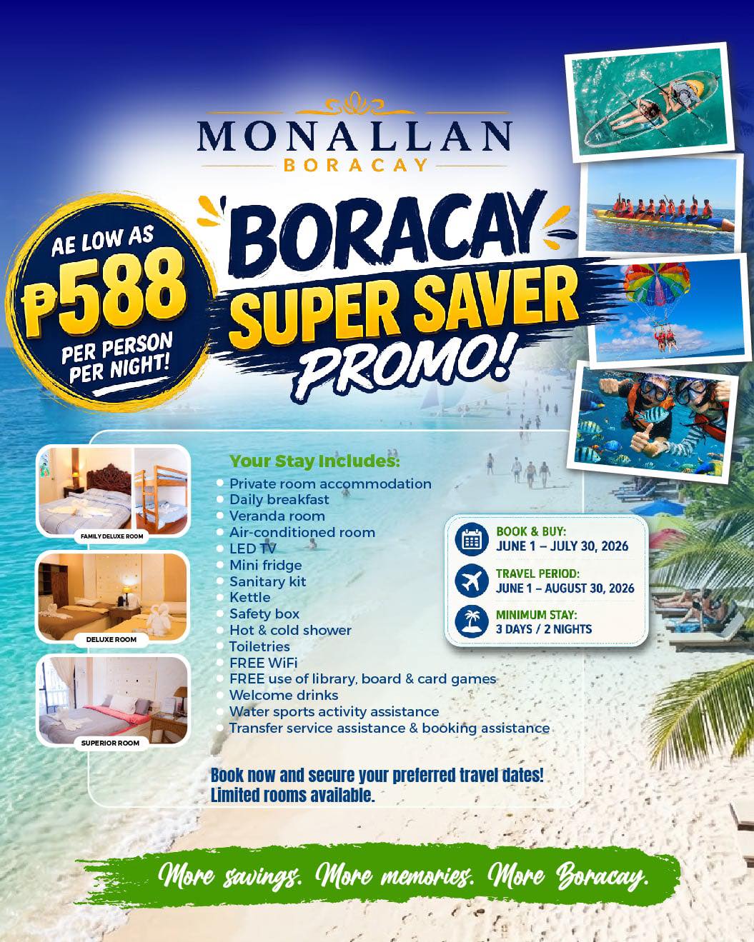 Monallan Boracay Hotel Facebook ad