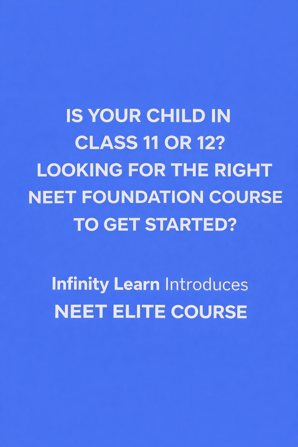 Infinity Learn Online Facebook ad from May 11, 2026