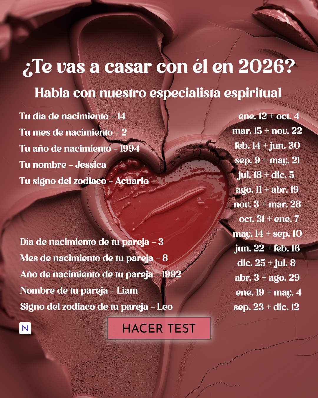Nebula: Marriage Compatibility Facebook ad