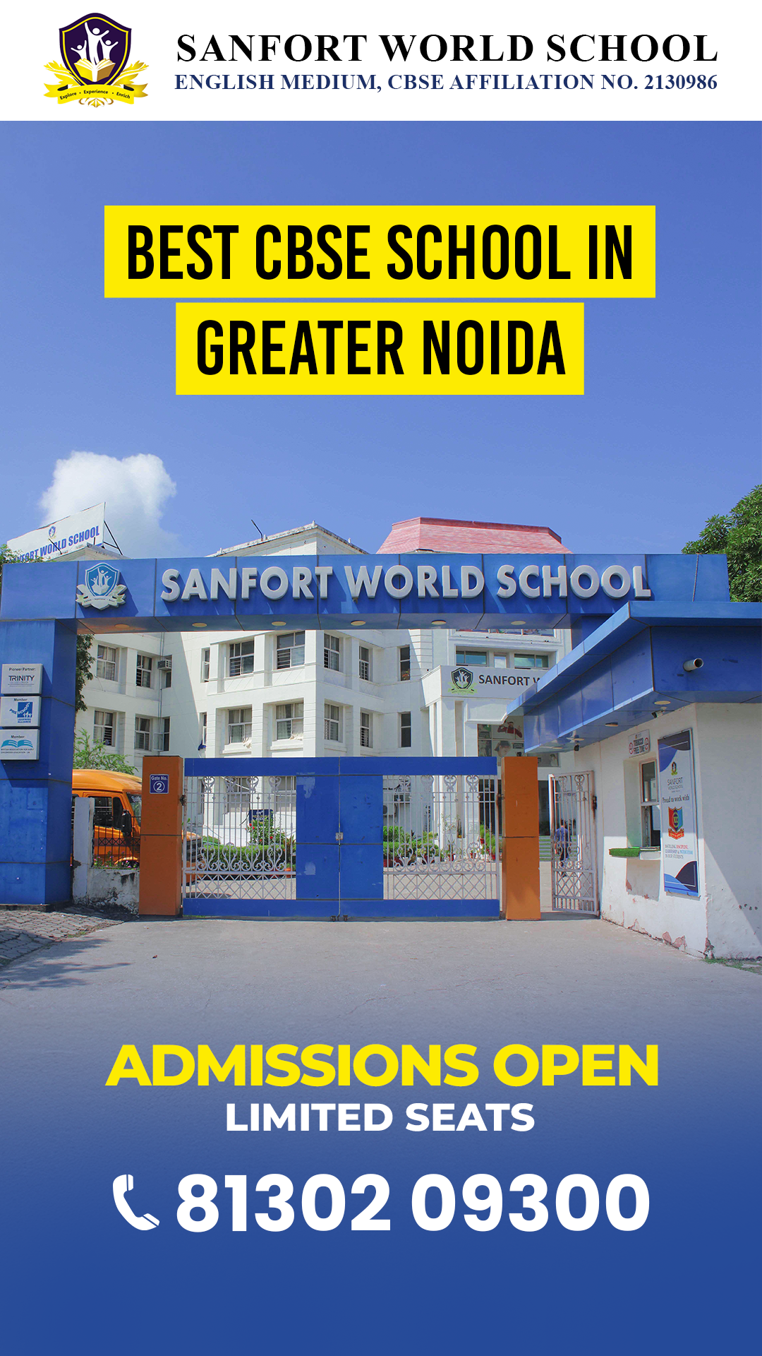 Sanfort World School Greater Noida Facebook ad