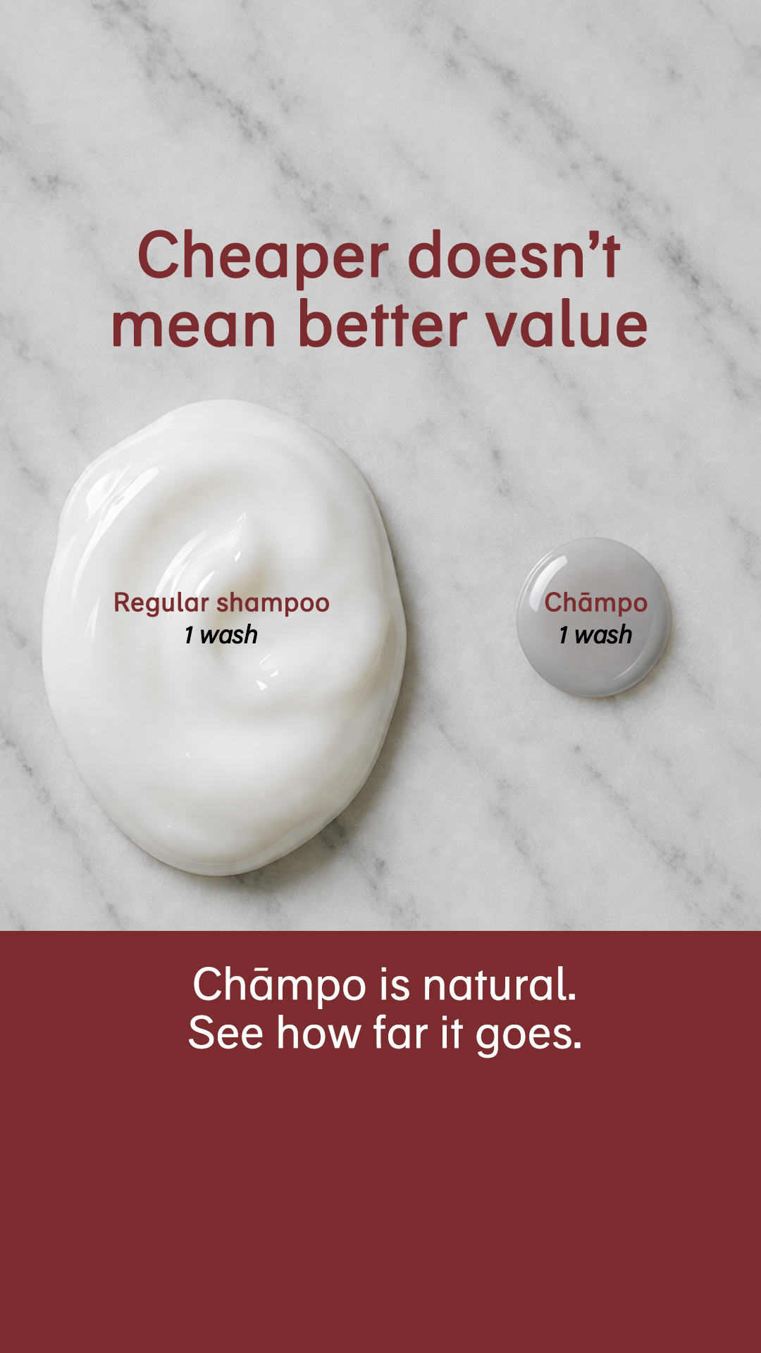 Chāmpo Haircare Facebook ad